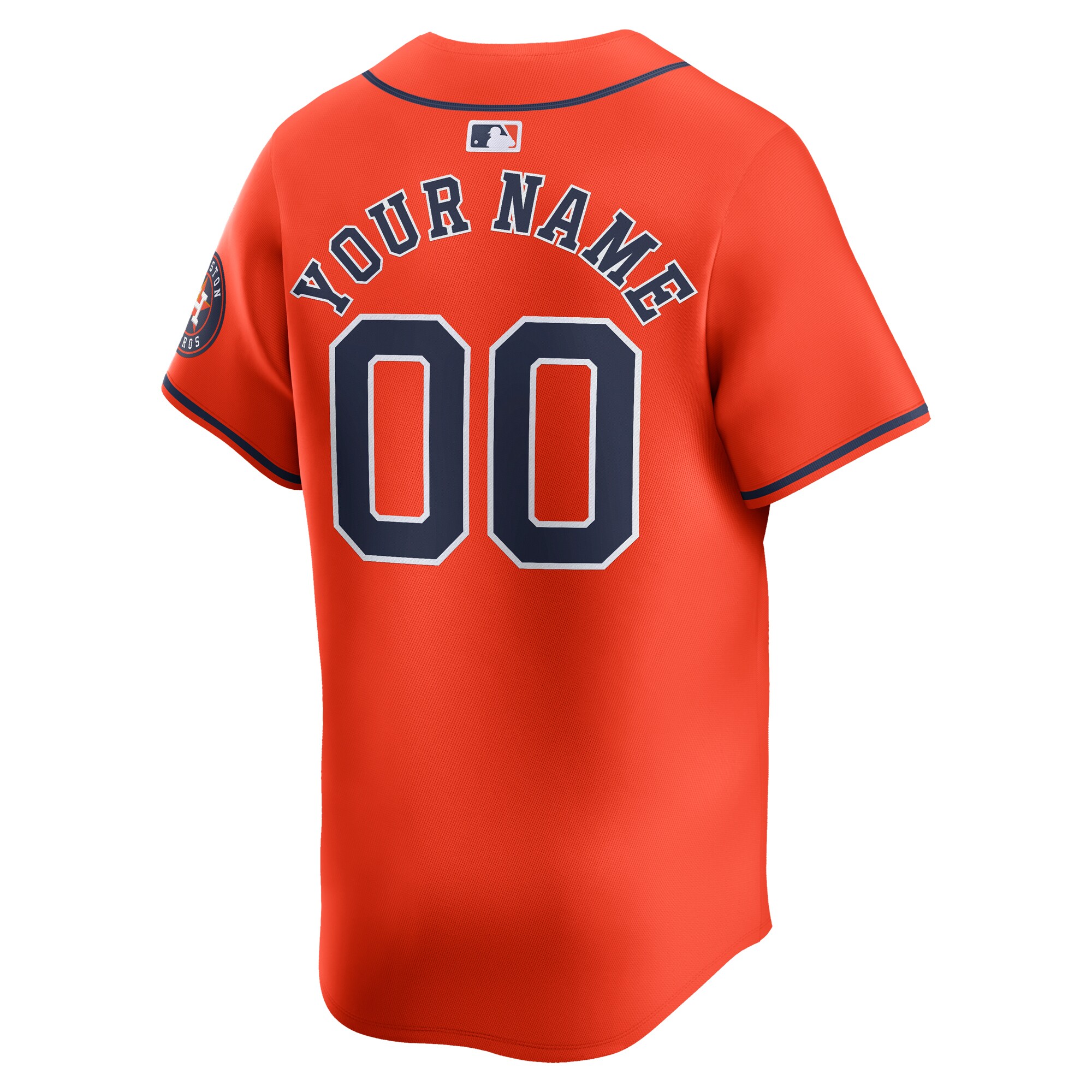 Houston Astros Alternate Limited Custom Jersey  Orange