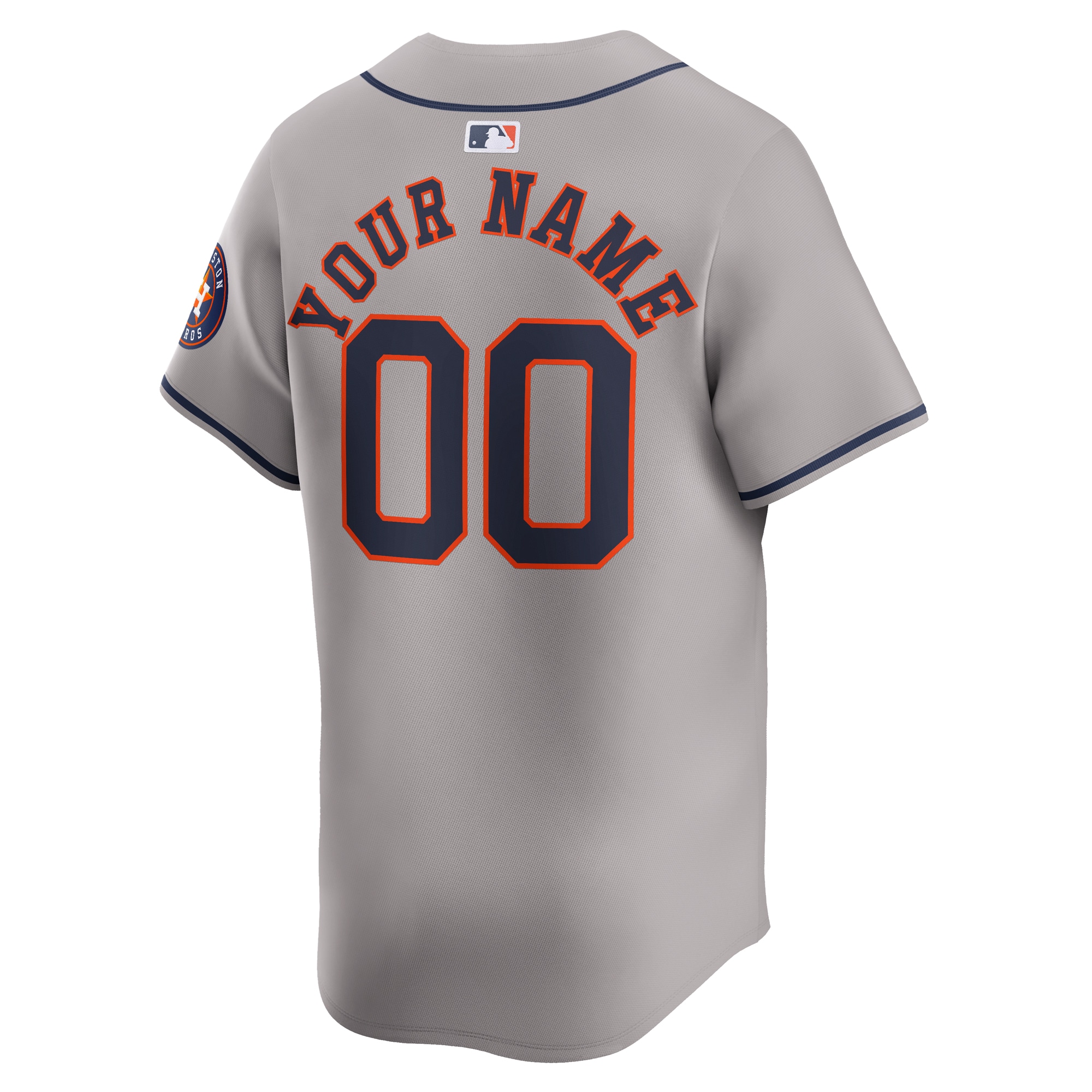 Houston Astros Away Limited Custom Jersey – Gray