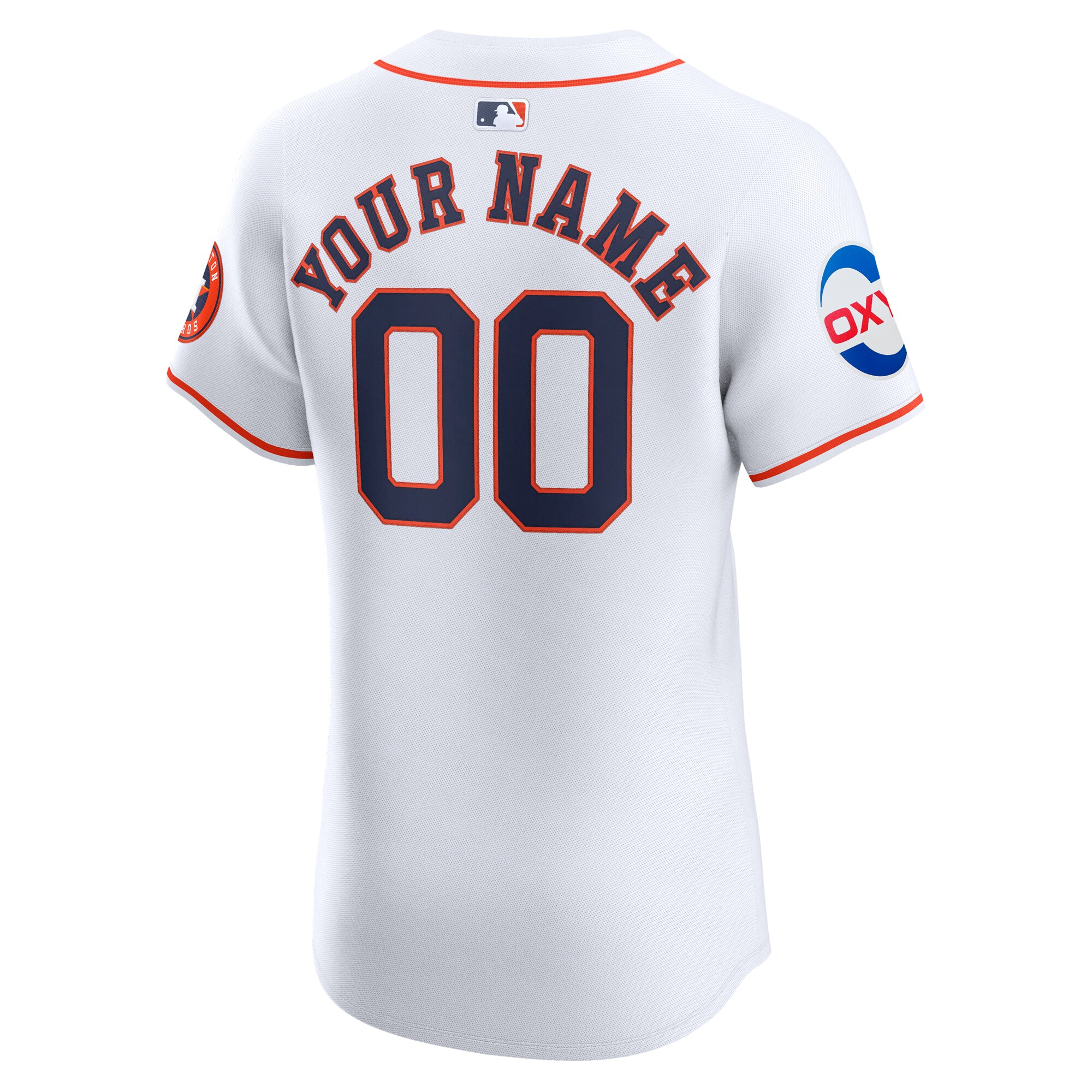 Houston Astros Home Elite Custom Patch Jersey – White