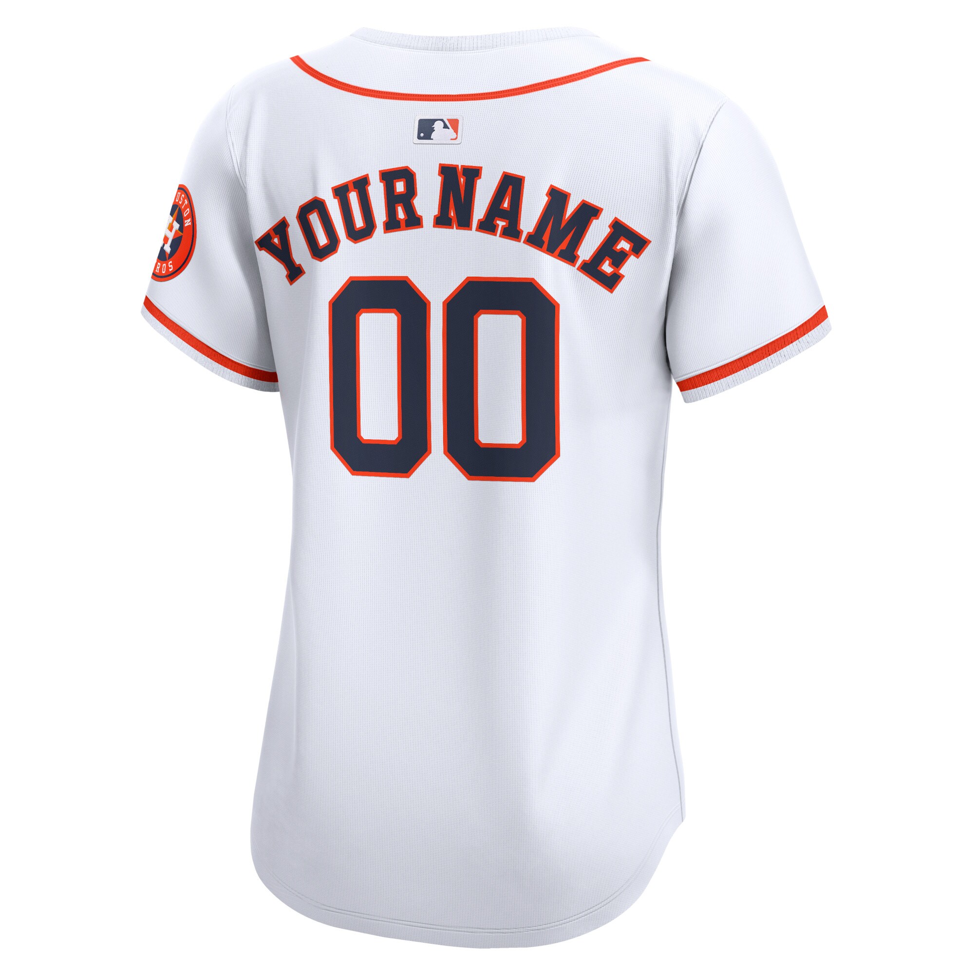 Houston Astros Women’s Home Limited Custom Jersey – White