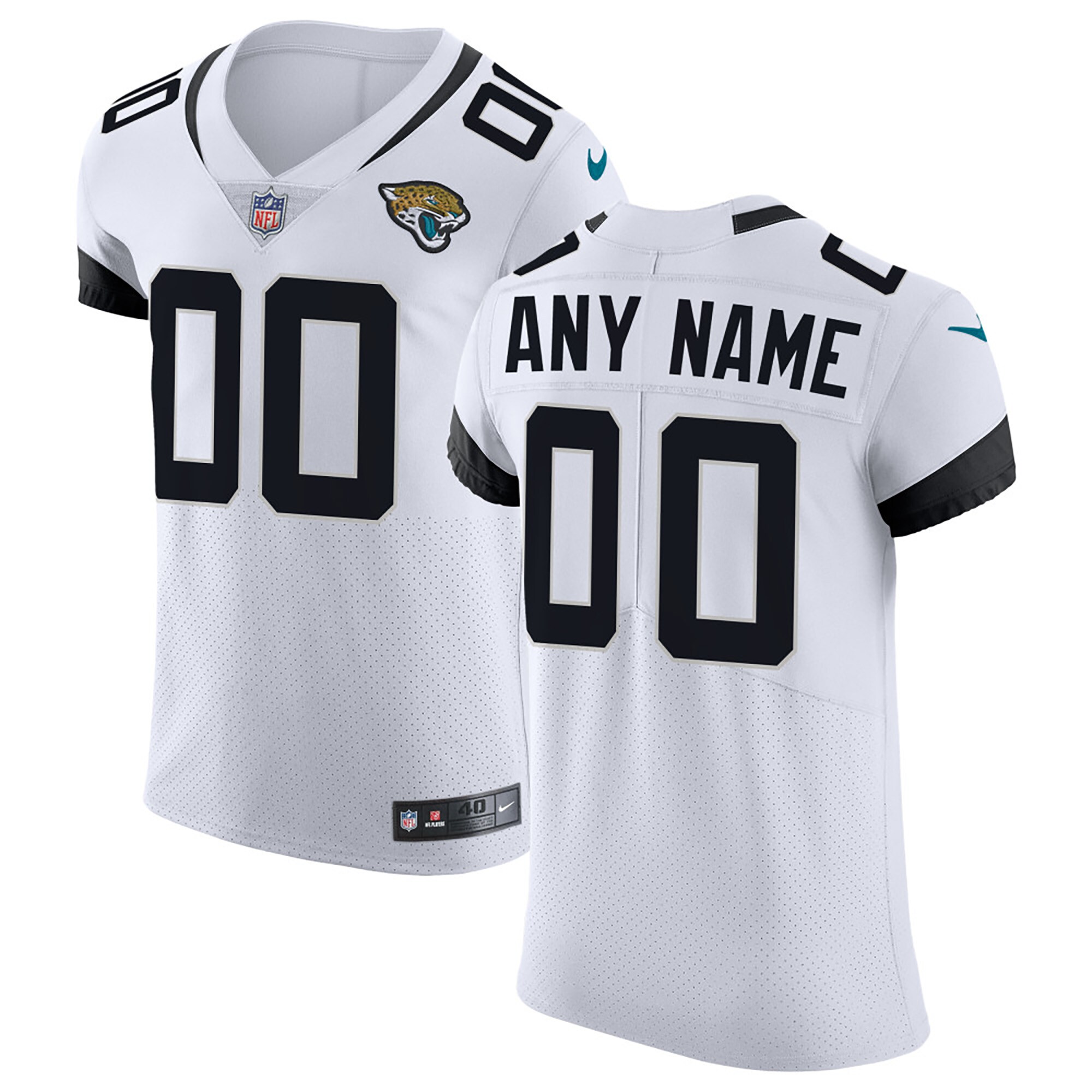 Jacksonville Jaguars Vapor Untouchable Elite Custom Jersey - White