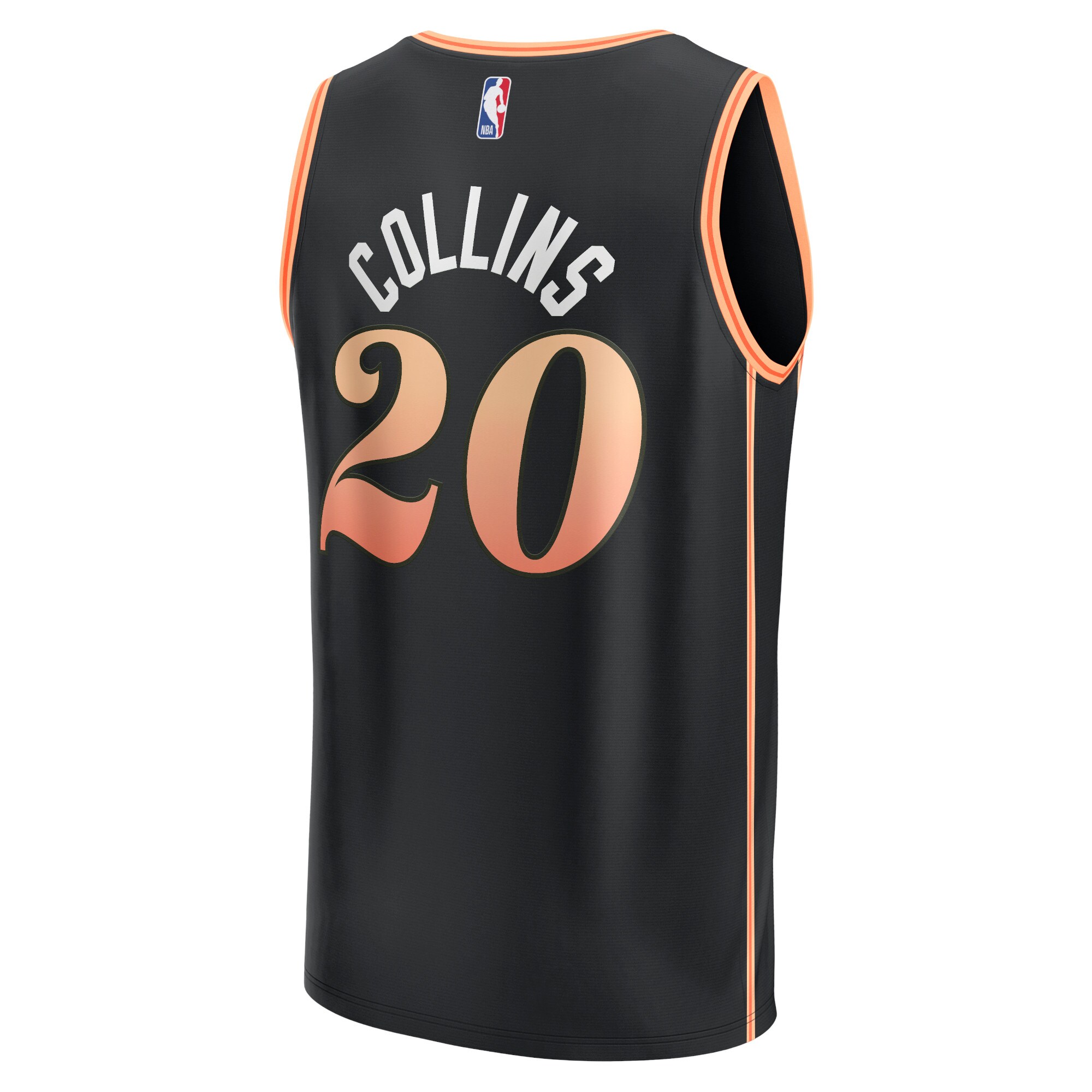 John Collins Atlanta Hawks Fanatics Youth Fastbreak Jersey – City Edition – Black
