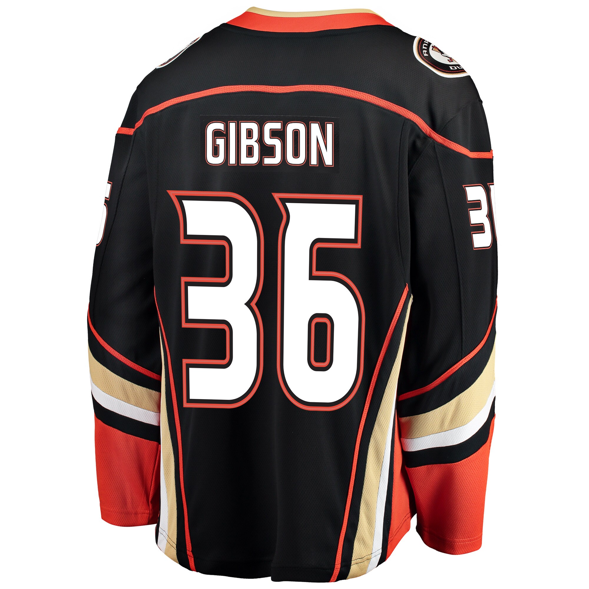 John Gibson Anaheim Ducks Fanatics Breakaway Player Jersey – Black