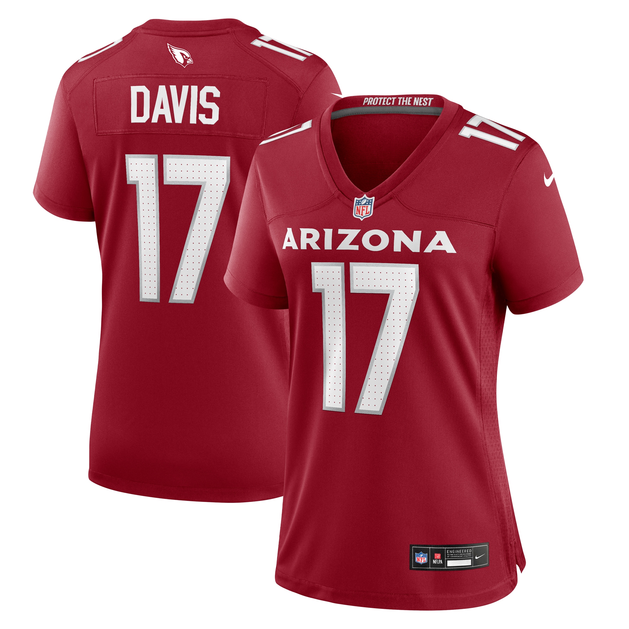 Kaden Davis Arizona Cardinals Women's Team Game Jersey - Cardinal