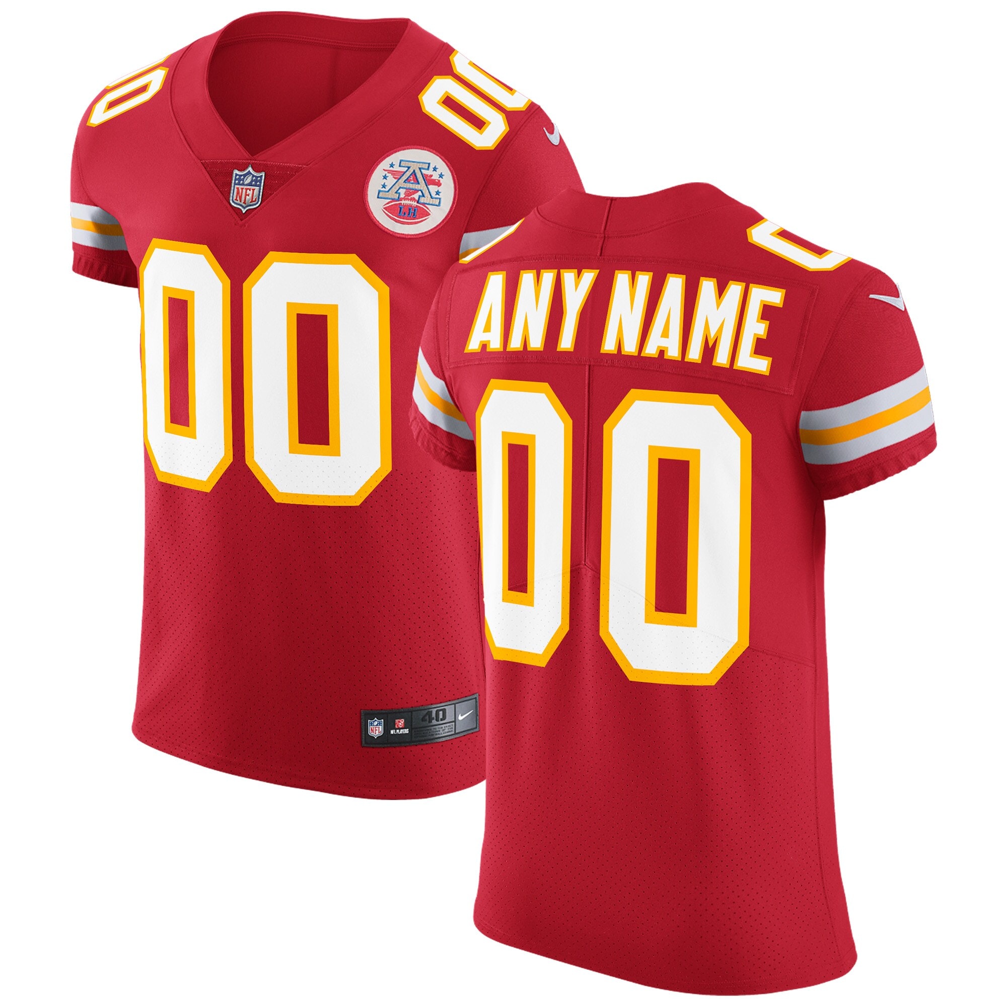 Kansas City Chiefs Vapor Untouchable Custom Elite Jersey - Red