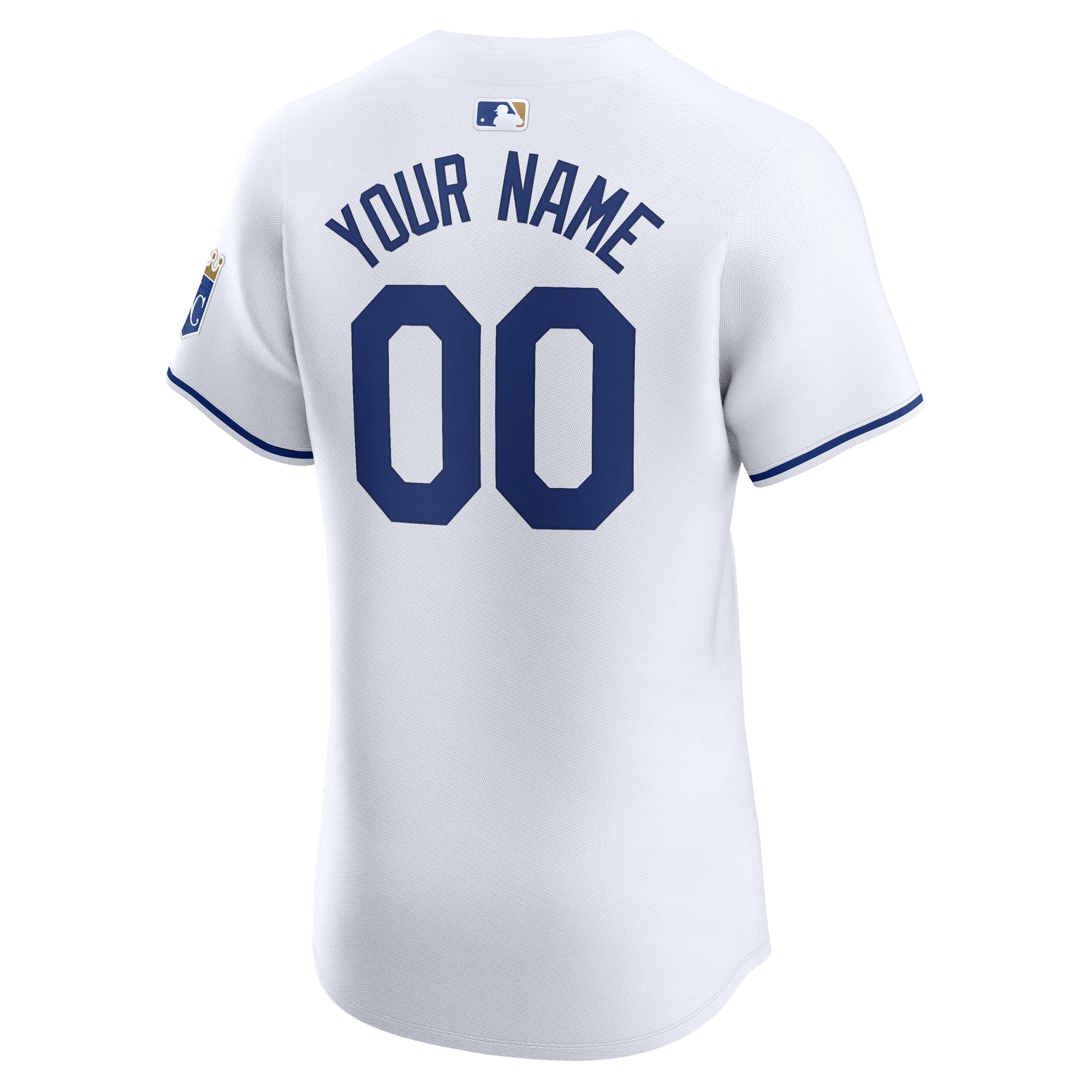 Kansas City Royals Home Elite Custom Jersey – White