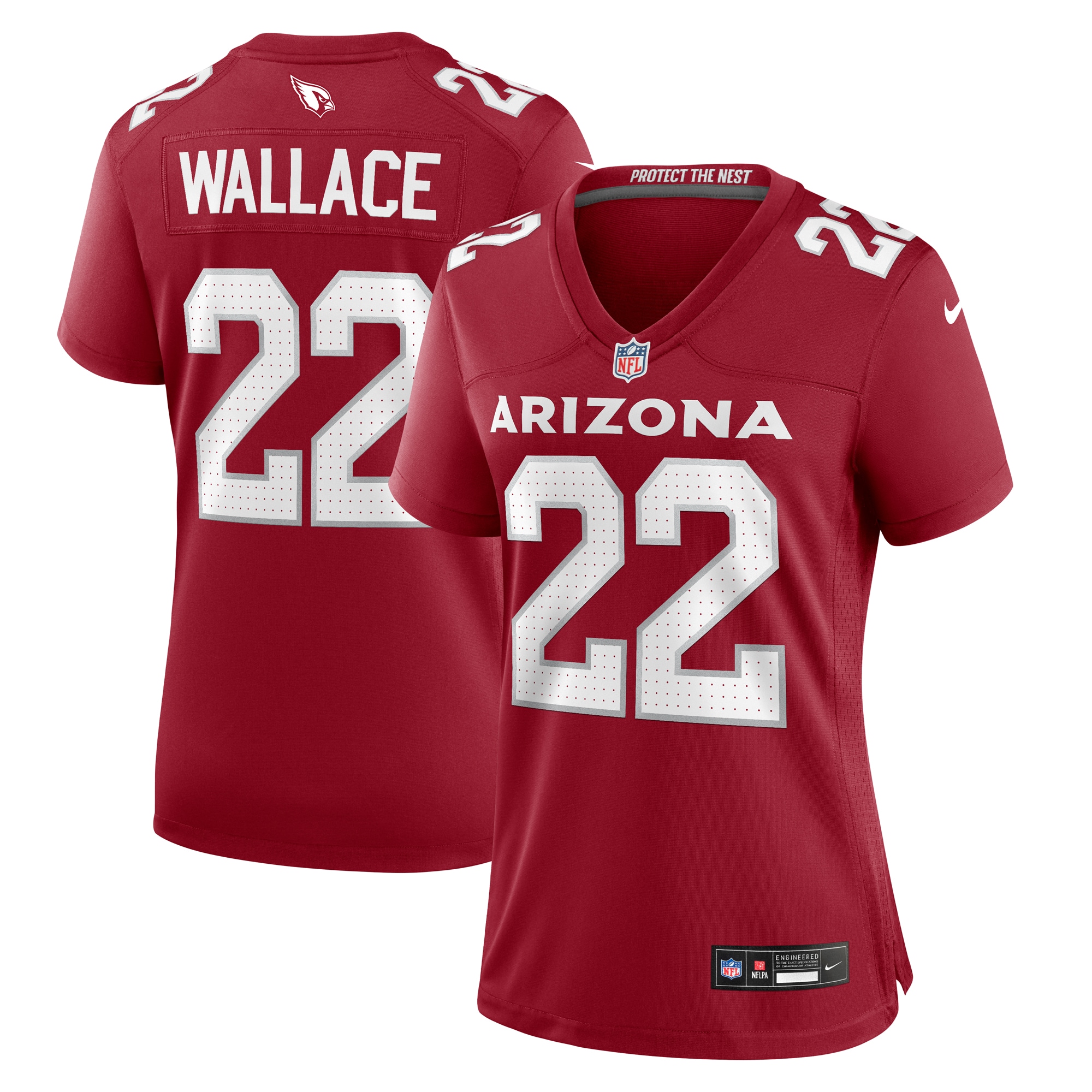 K'von Wallace Arizona Cardinals Women's Team Game Jersey - Cardinal