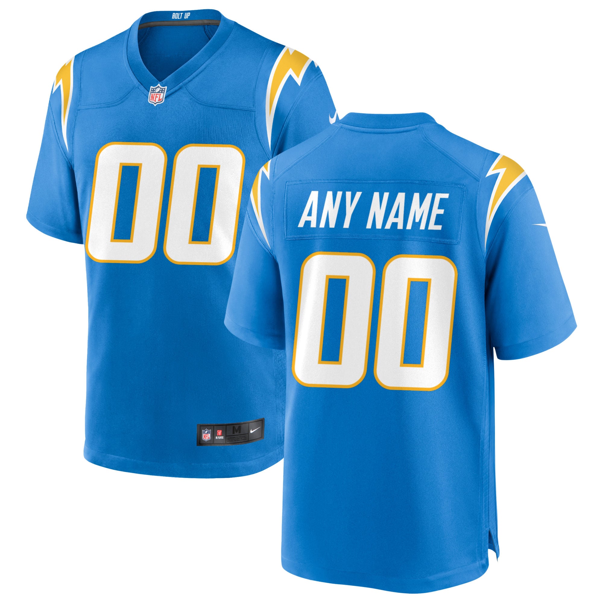 Los Angeles Chargers Custom Game Jersey - Powder Blue