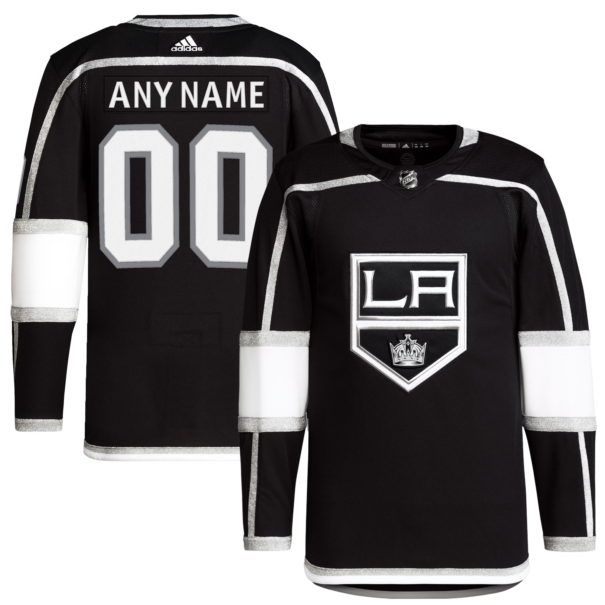 Los Angeles Kings Home Primegreen Custom Jersey - Black