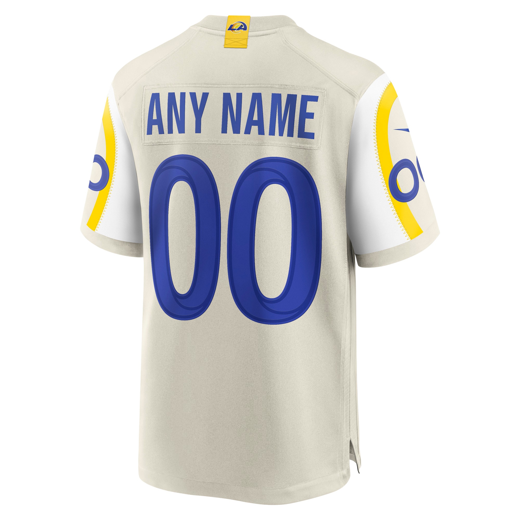 Los Angeles Rams Custom Game Jersey – Bone