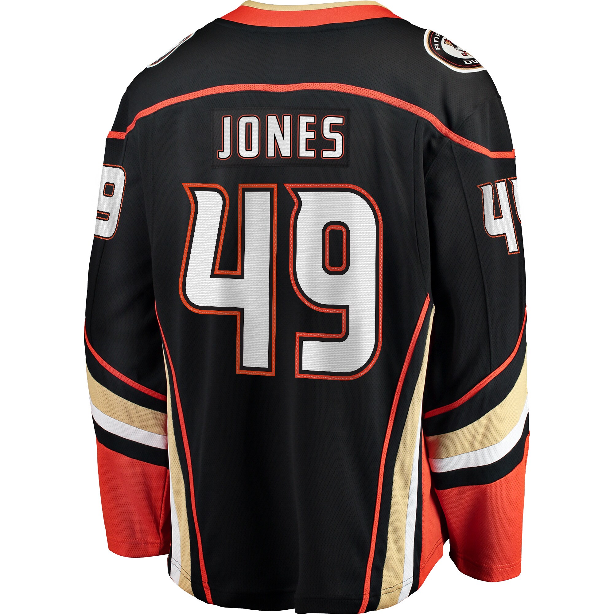 Max Jones Anaheim Ducks Fanatics Breakaway Player Jersey – Black