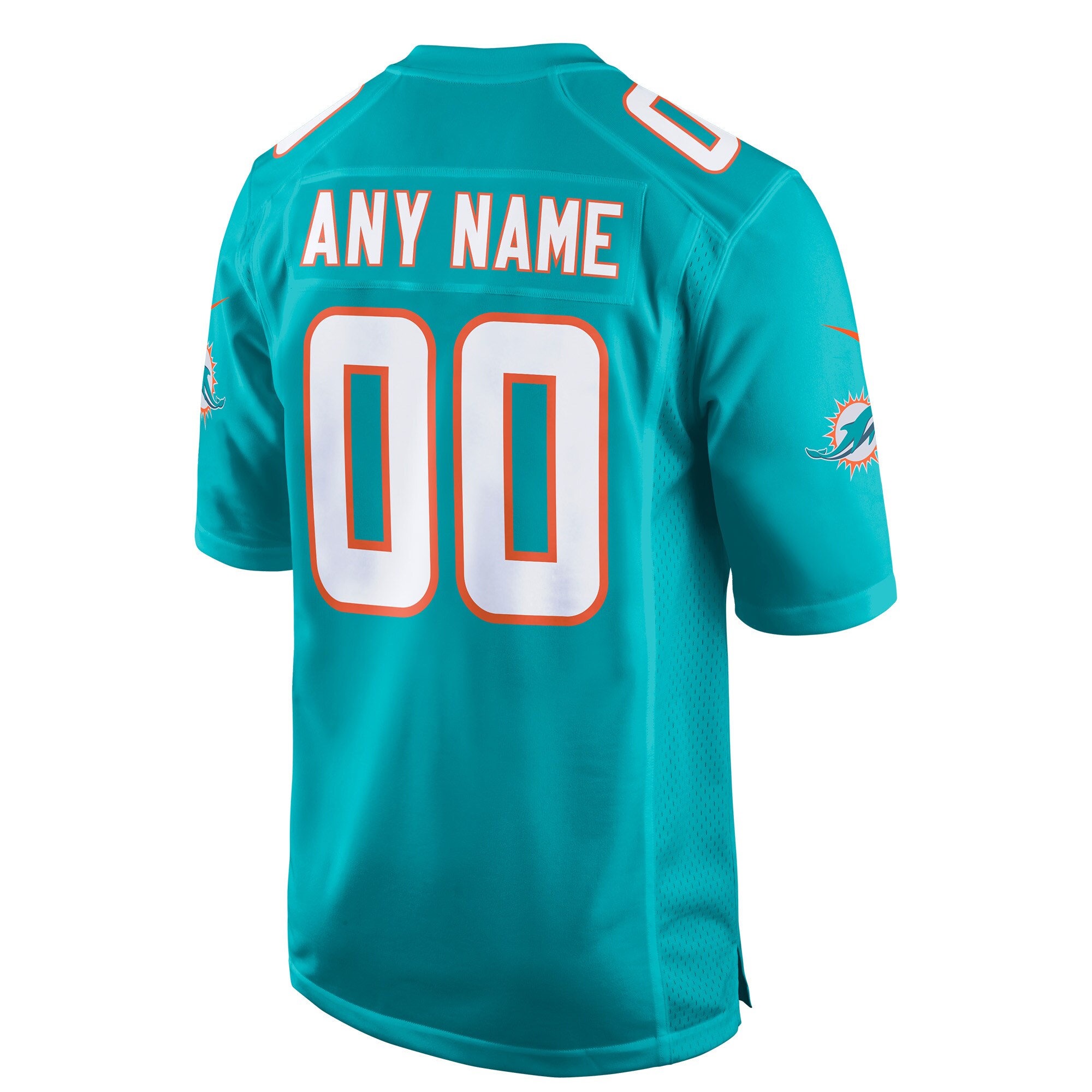 Miami Dolphins Custom Game Jersey – Aqua