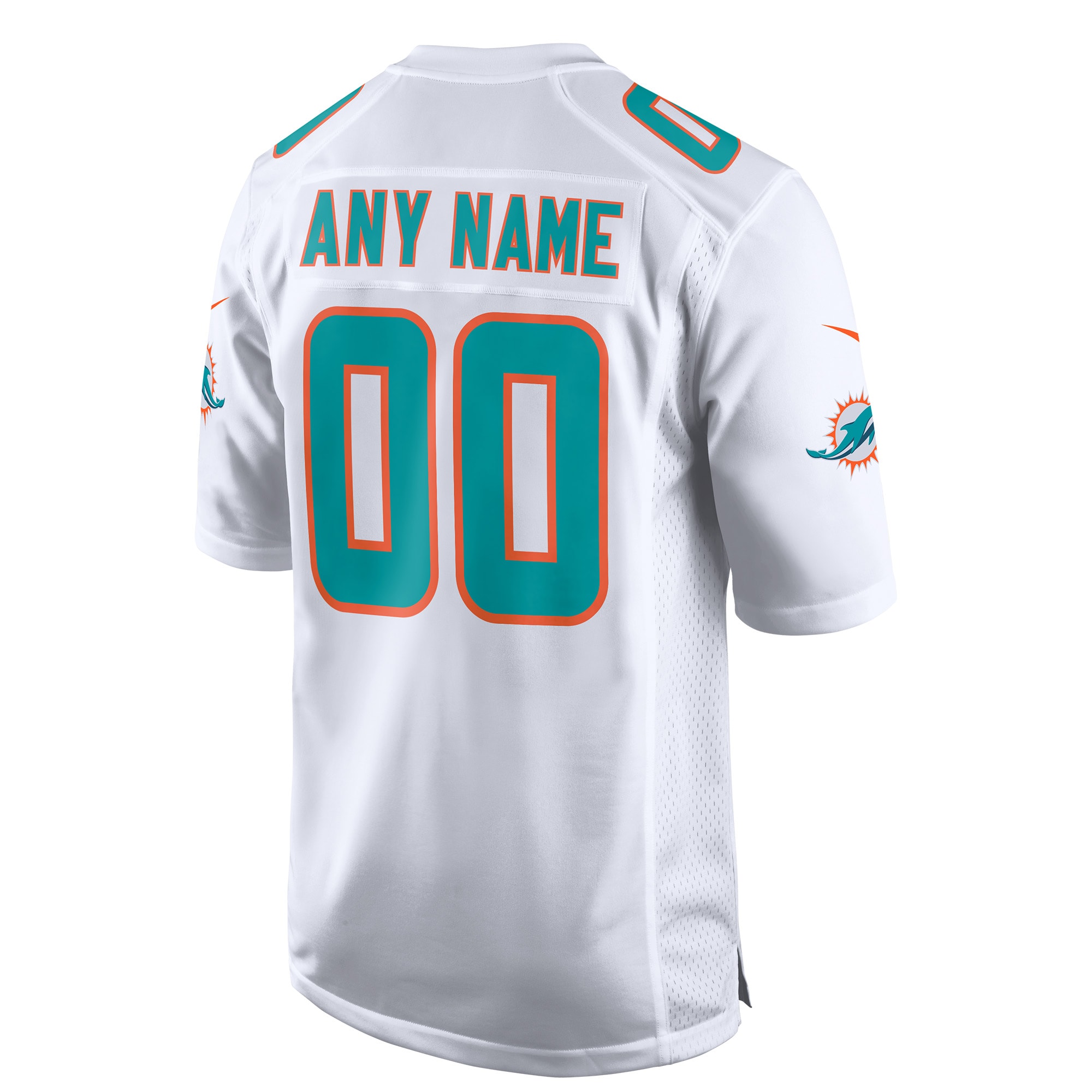 Miami Dolphins Custom Game Jersey – White