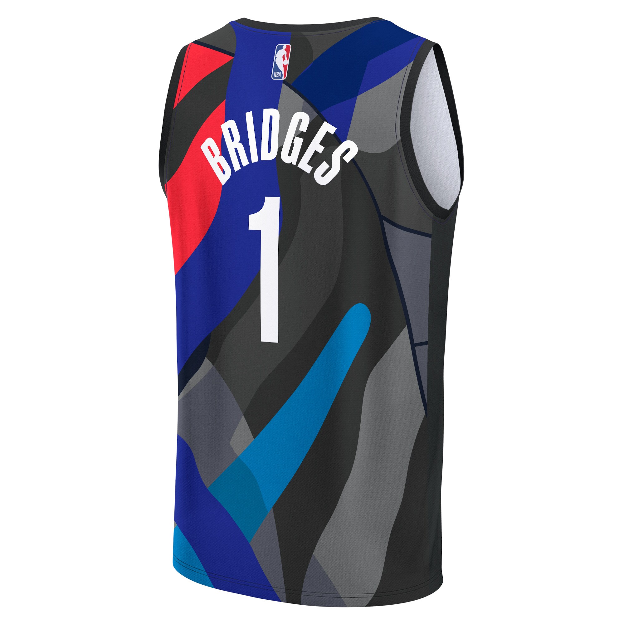 Mikal Bridges Brooklyn Nets Fanatics Youth Fast Break Jersey – Black – City Edition