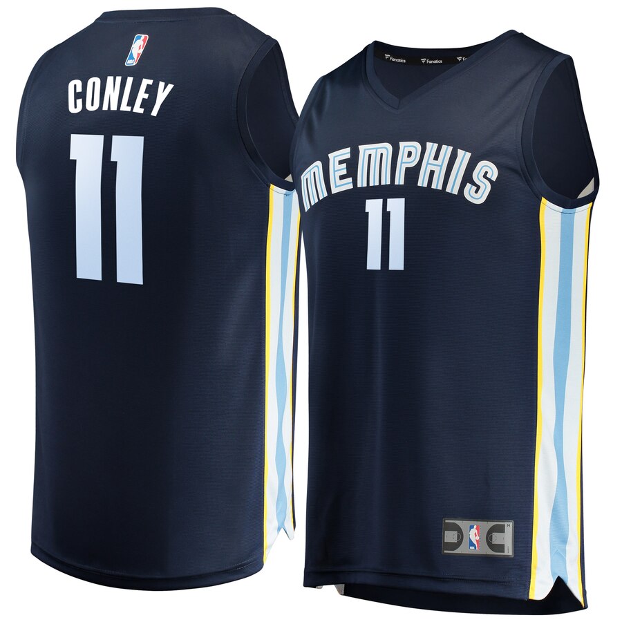 Mike Conley Memphis Grizzlies Fast Break Jersey Navy – Icon Edition