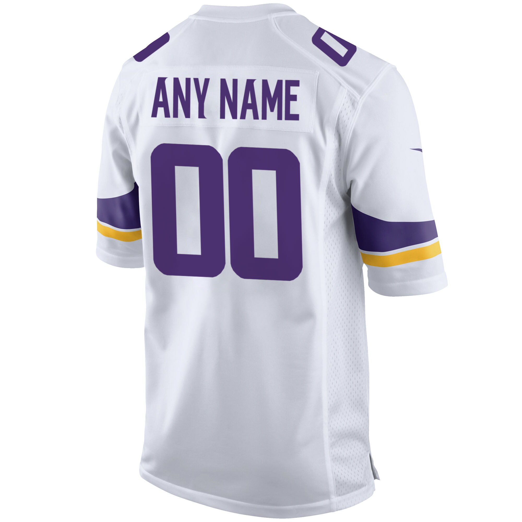 Minnesota Vikings Custom Game Jersey – White