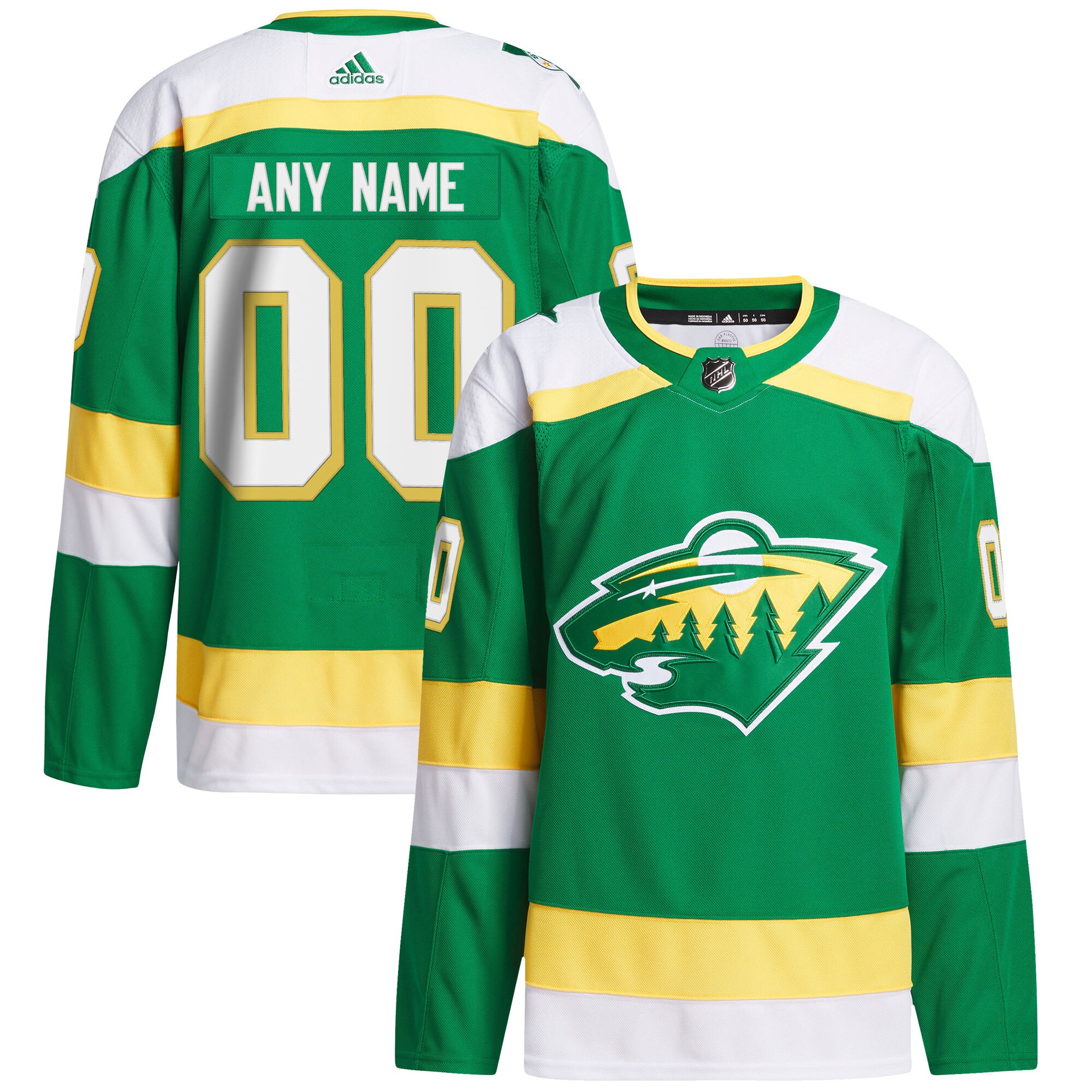 Minnesota Wild Alternate 2023/24 Primegreen Custom Jersey - Green