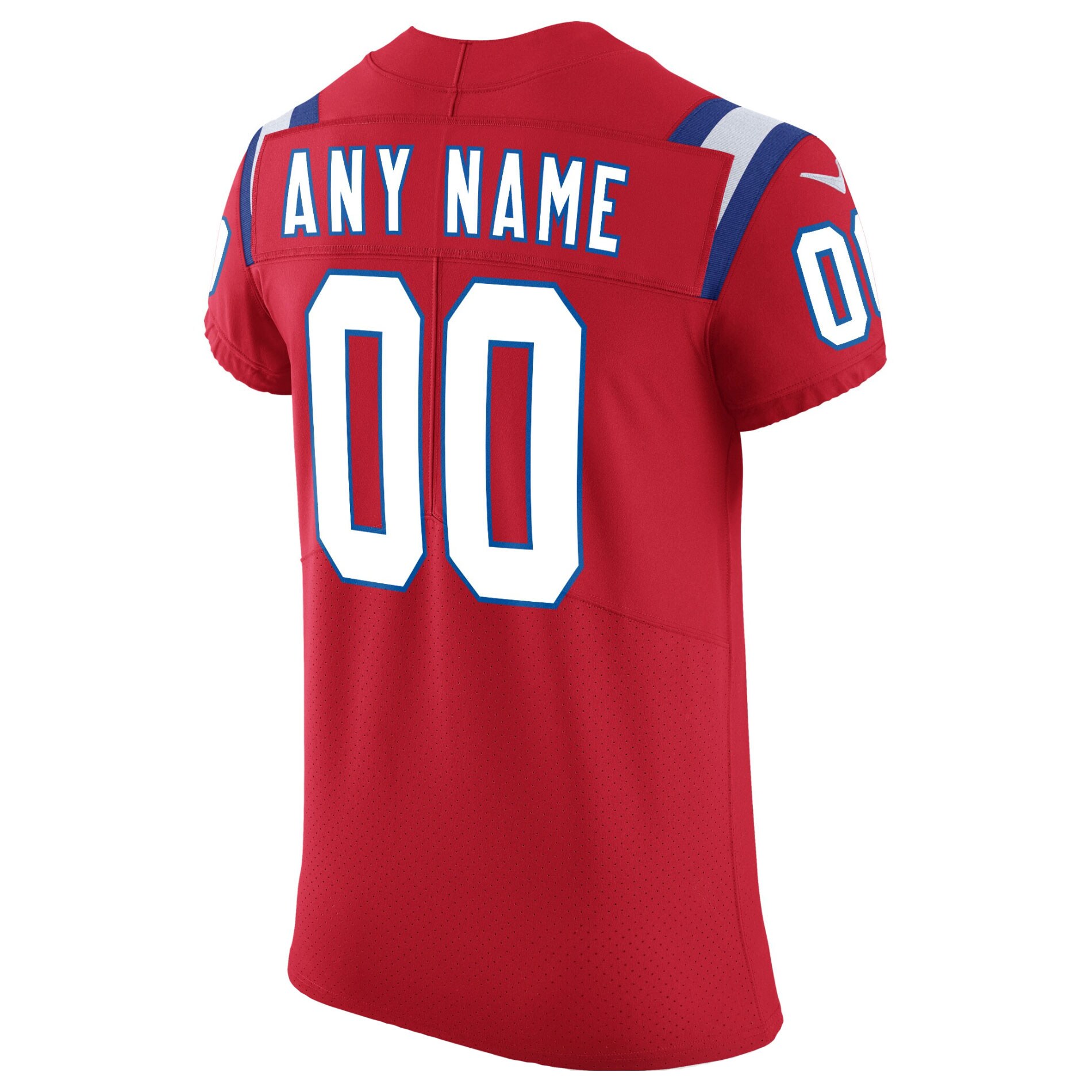 New England Patriots Vapor Untouchable Custom Elite Jersey – Red