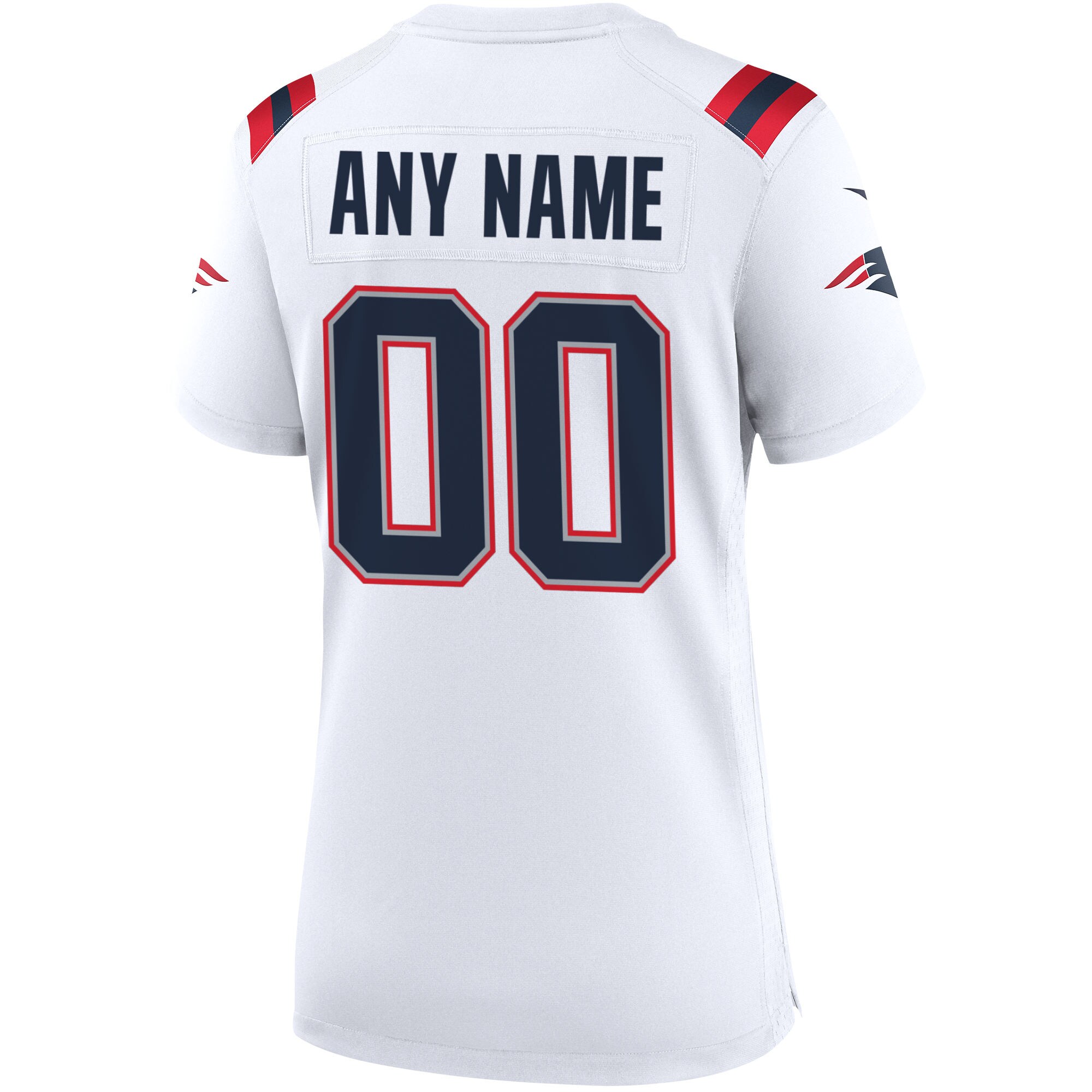 New England Patriots Women’s Custom Game Jersey – White