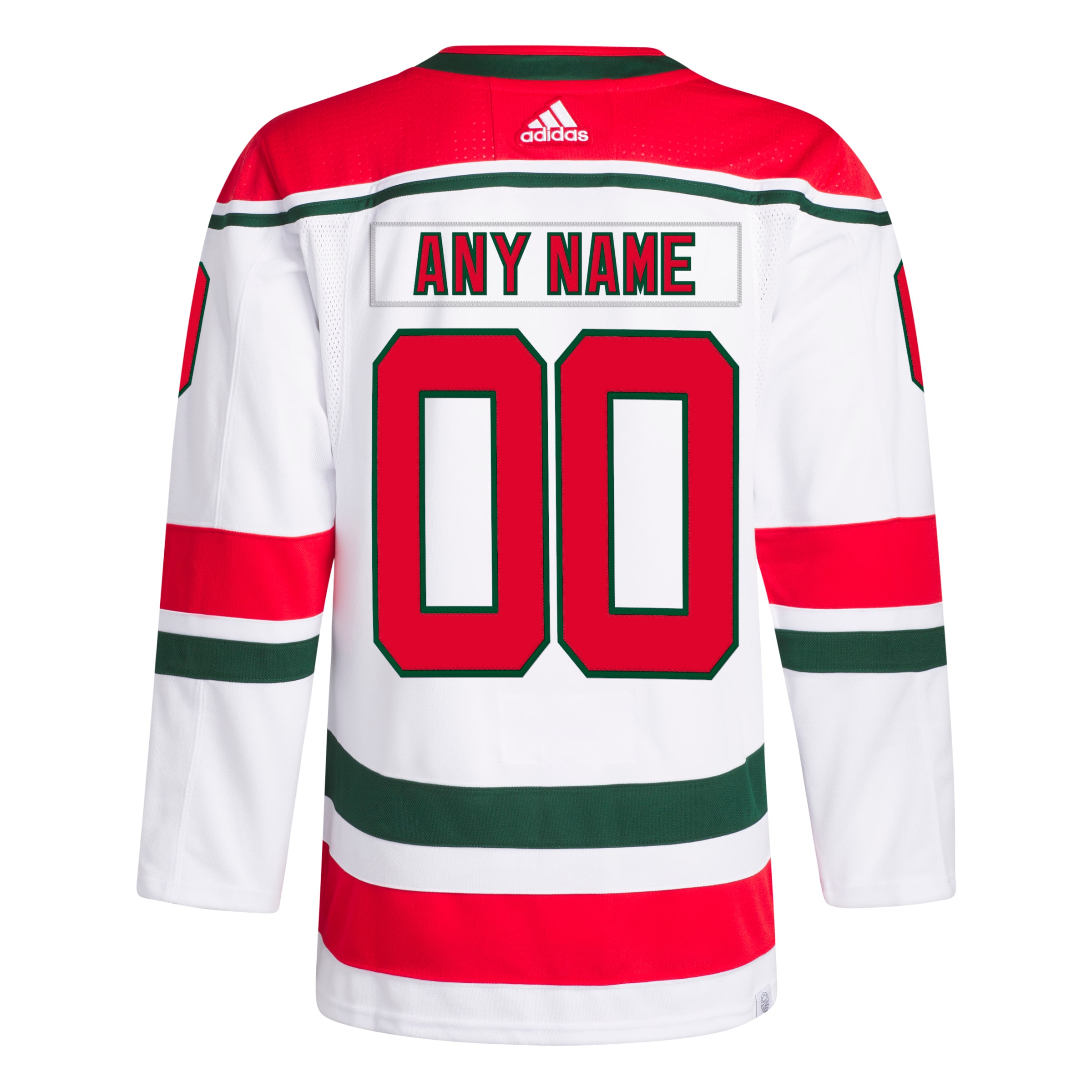 New Jersey Devils W Anniversary Heritage Primegreen Custom Jersey – White