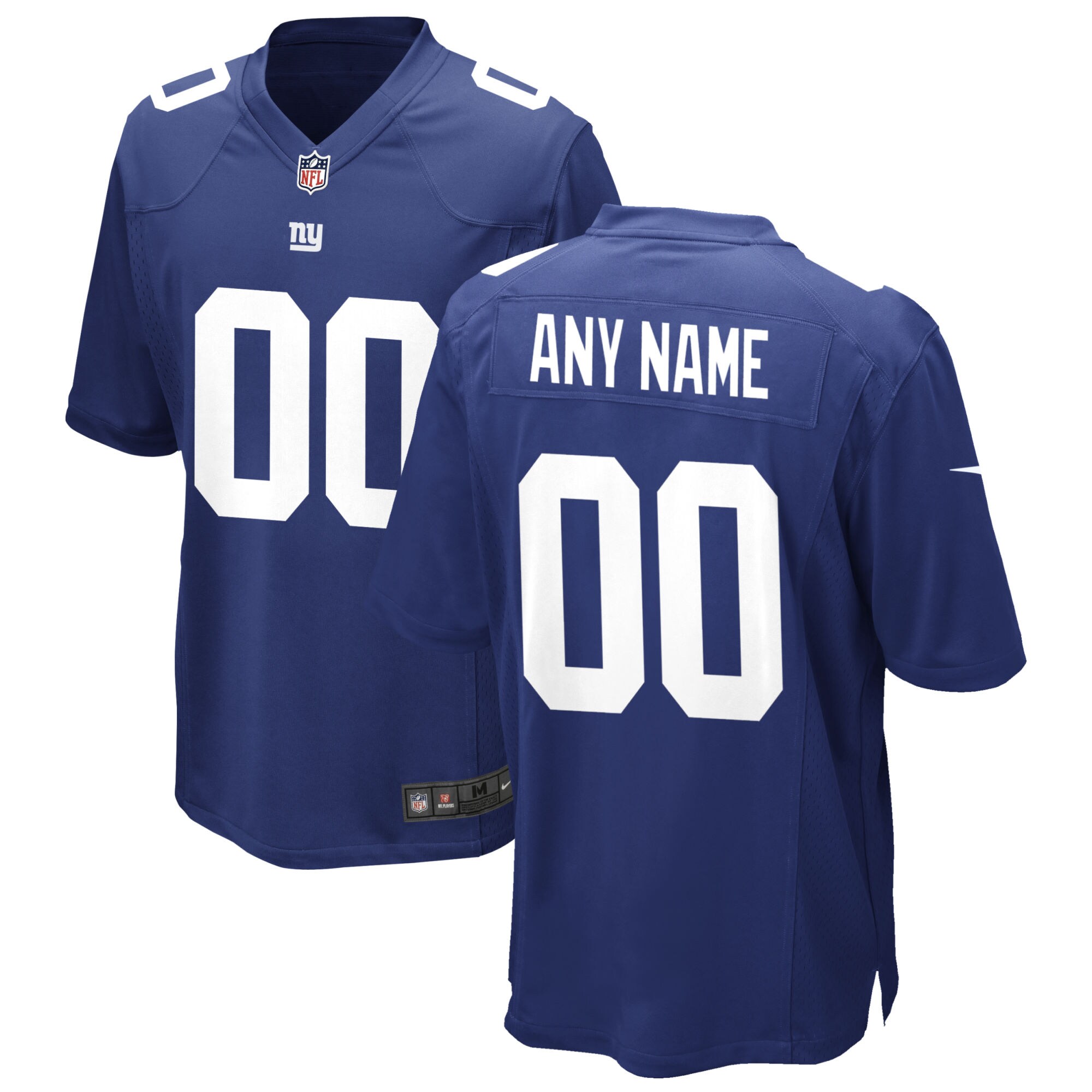 New York Giants Custom Game Jersey - Royal