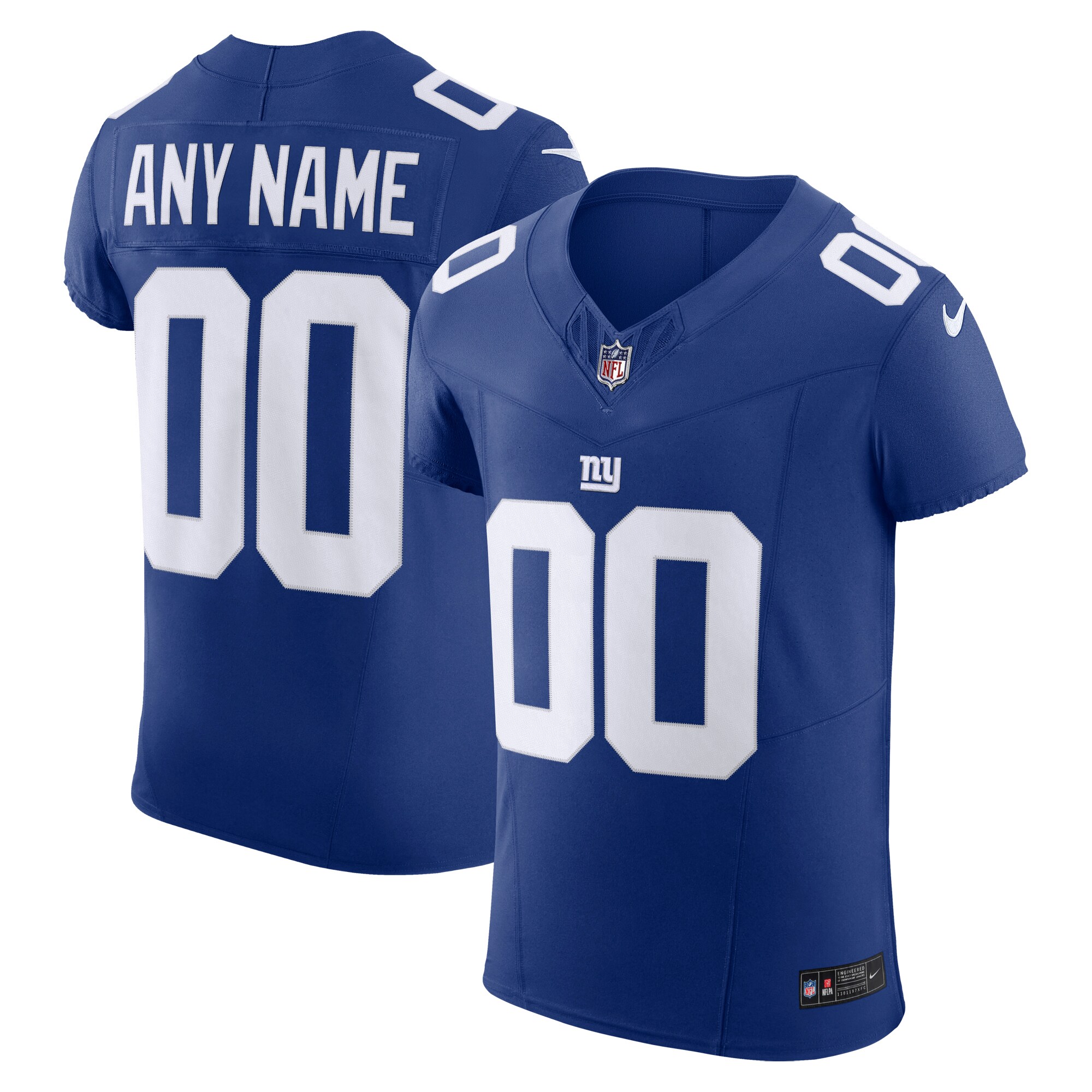 New York Giants Vapor F.u.s.e. Elite Custom Jersey - Royal