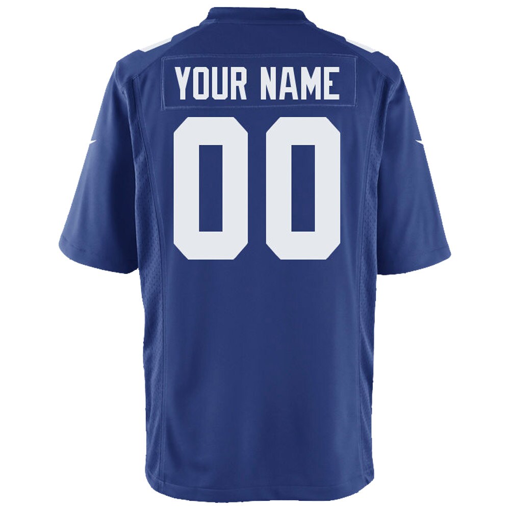 New York Giants Youth Custom Game Jersey – Royal