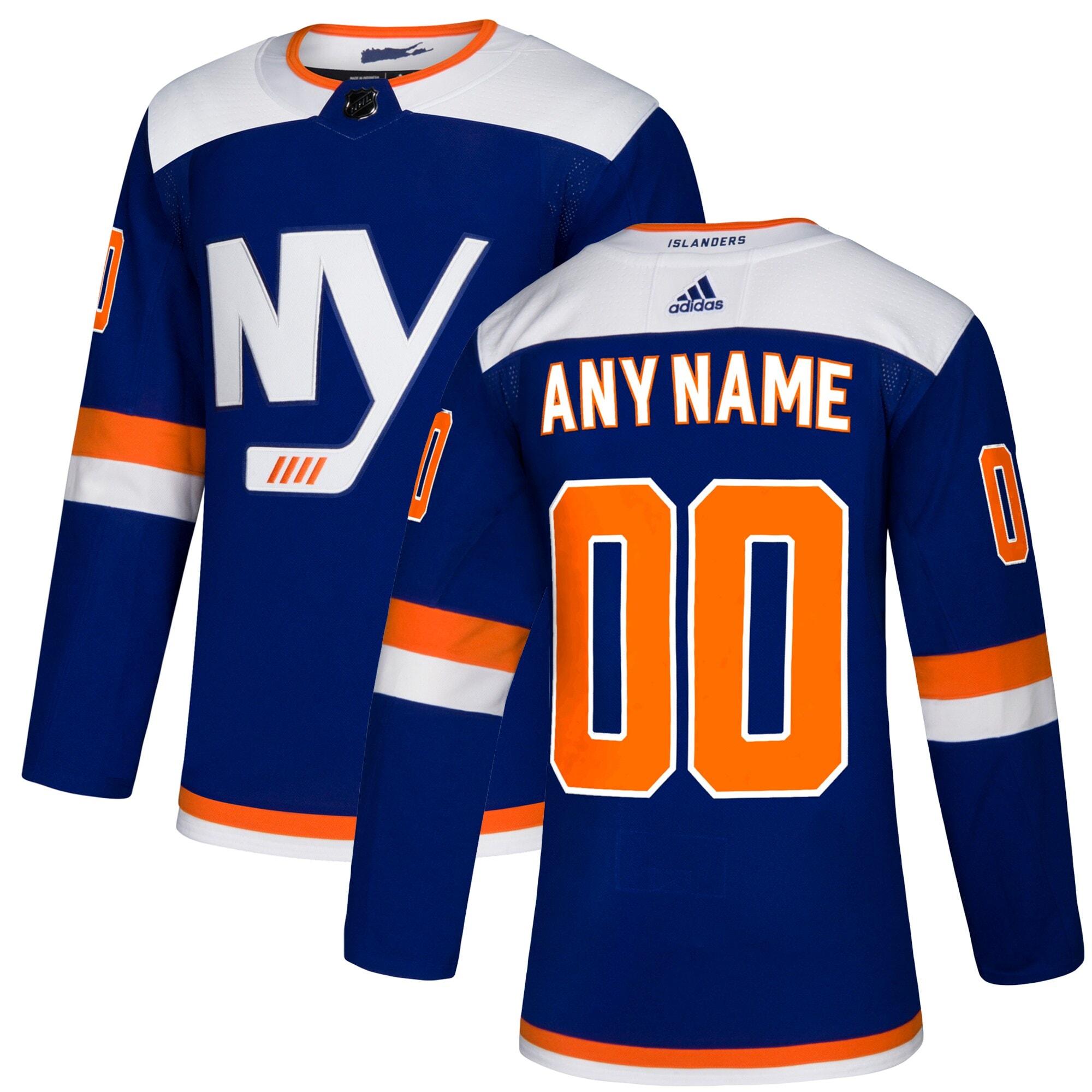 New York Islanders Alternate Custom Jersey - Blue