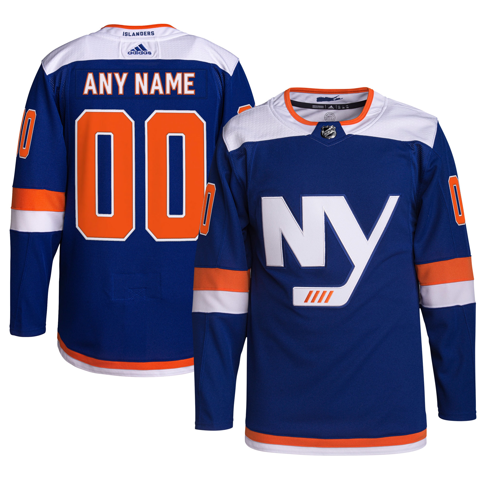 New York Islanders Alternate Primegreen Custom Jersey - Royal