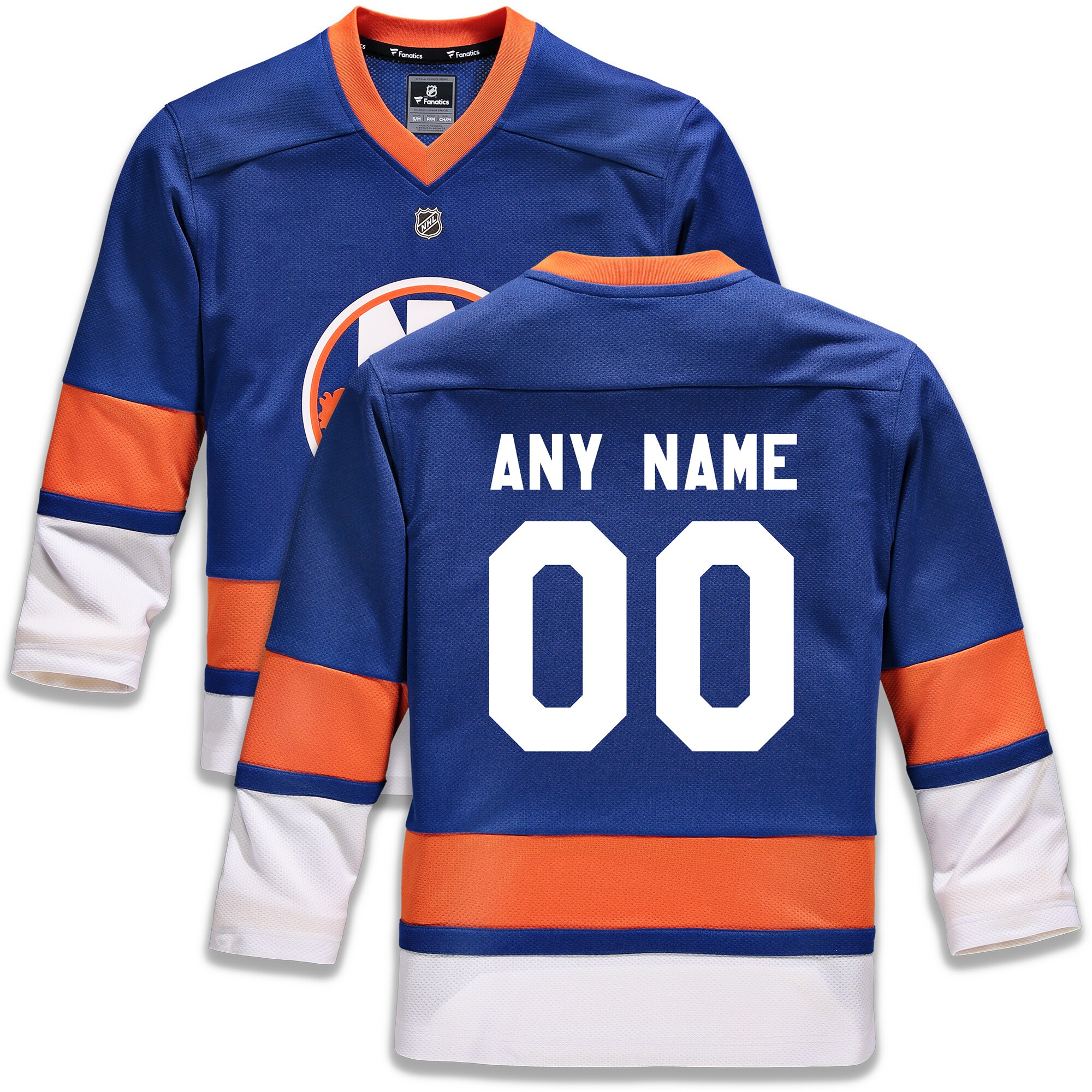 New York Islanders Fanatics Youth Home Custom Jersey - Blue