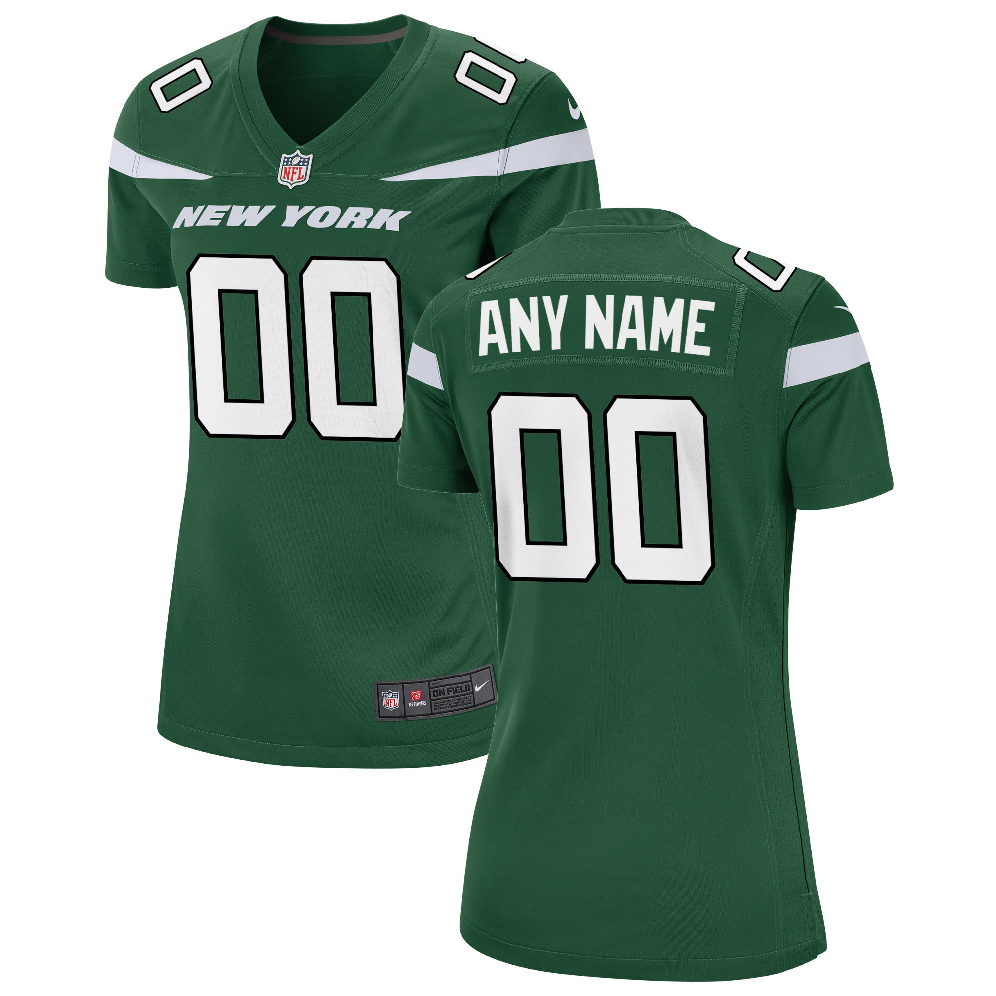 New York Jets Women's Custom Game Jersey - Gotham Green