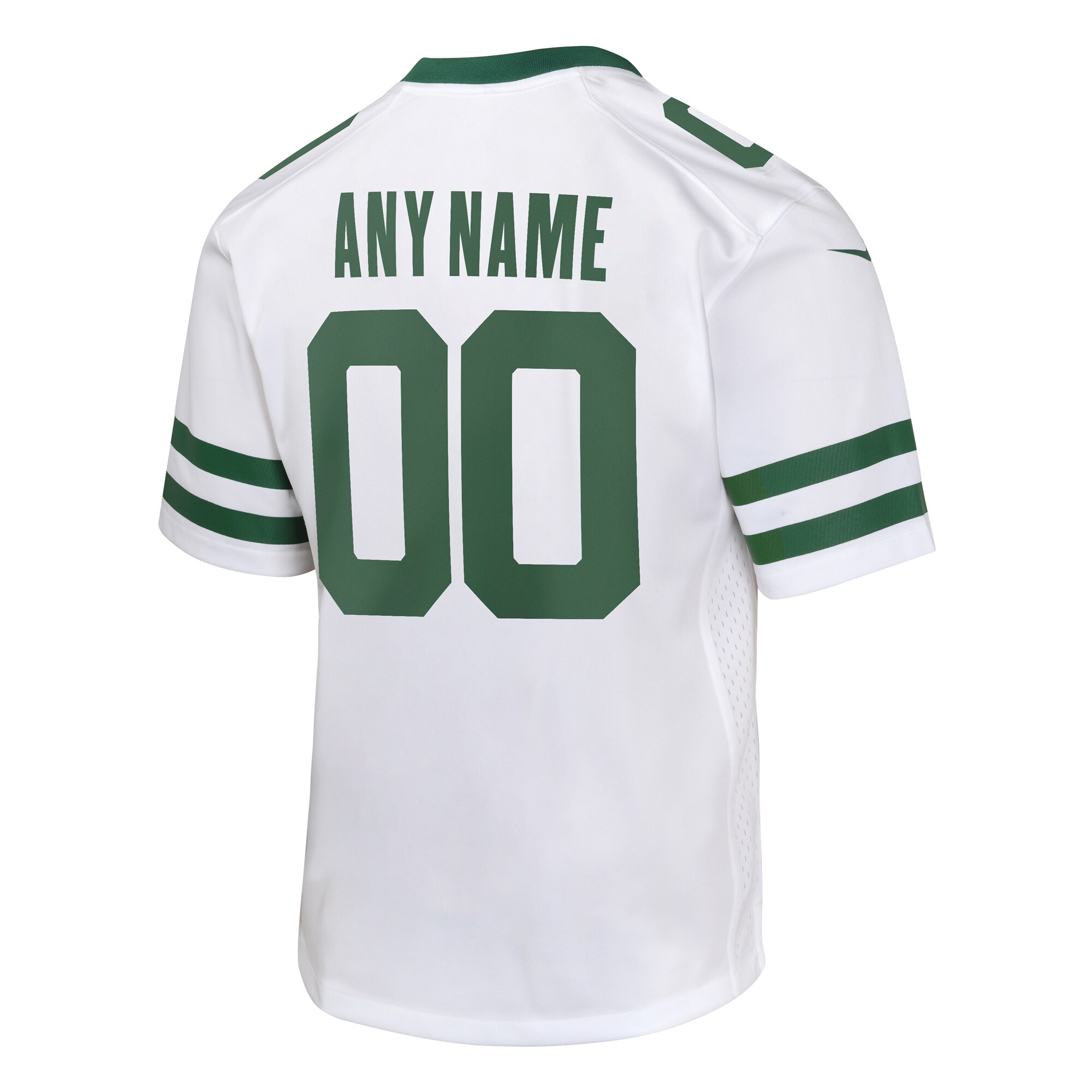New York Jets Youth Custom Game Jersey – Legacy White