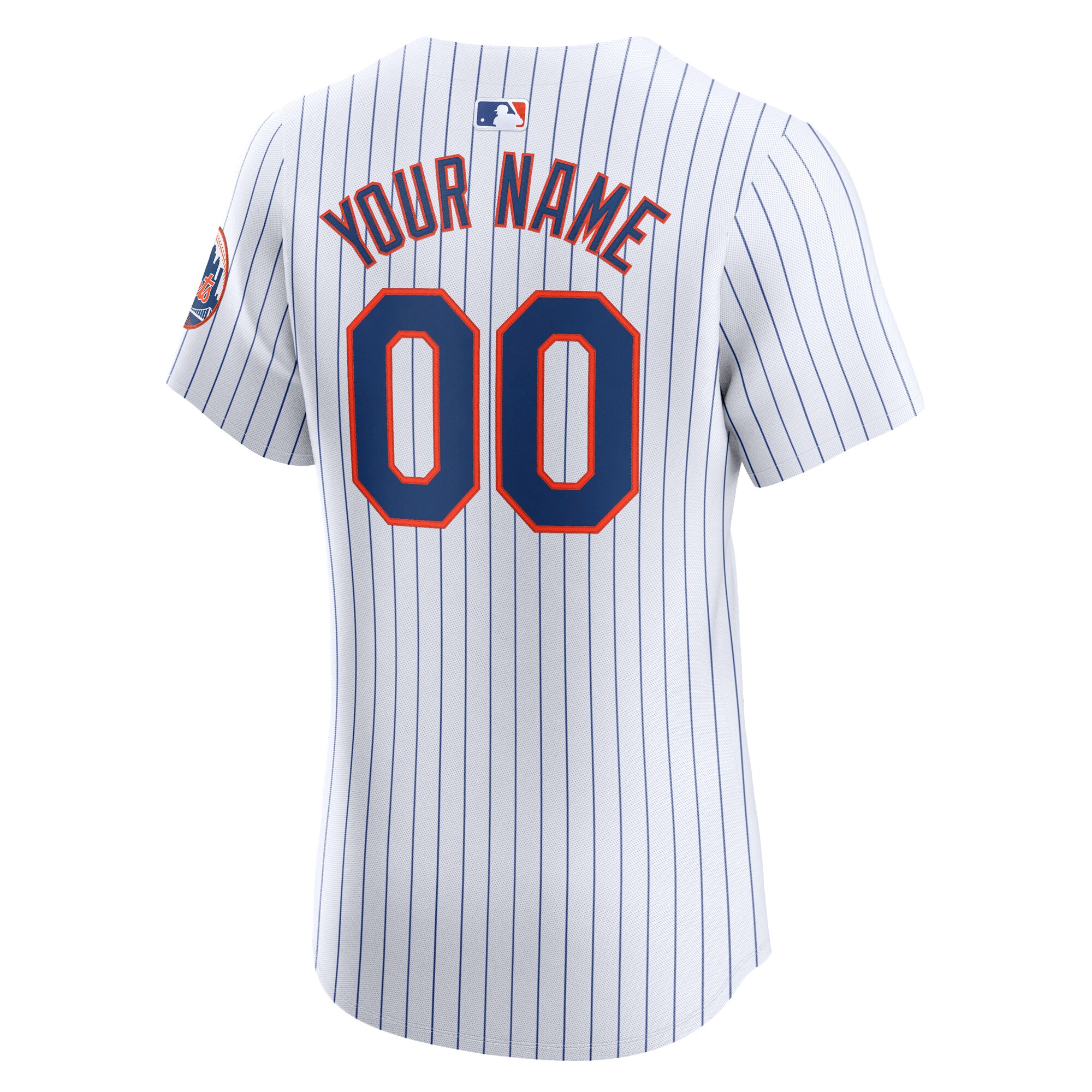 New York Mets Home Elite Custom Jersey – White