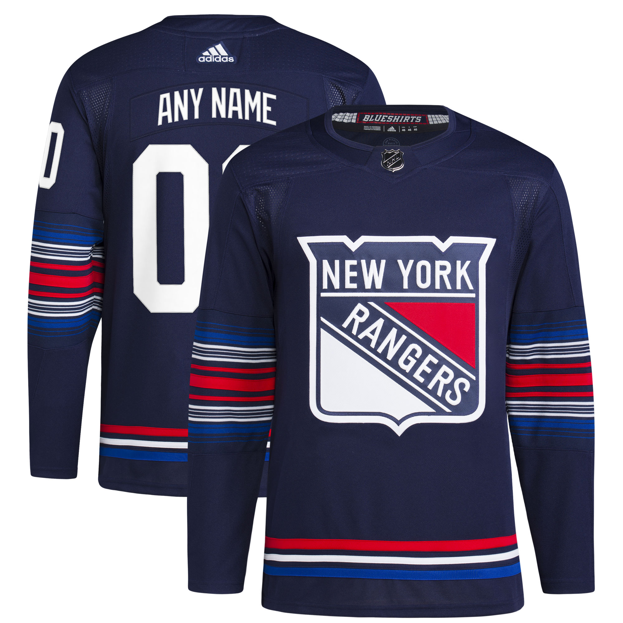 New York Rangers Alternate Primegreen Custom Jersey - Navy