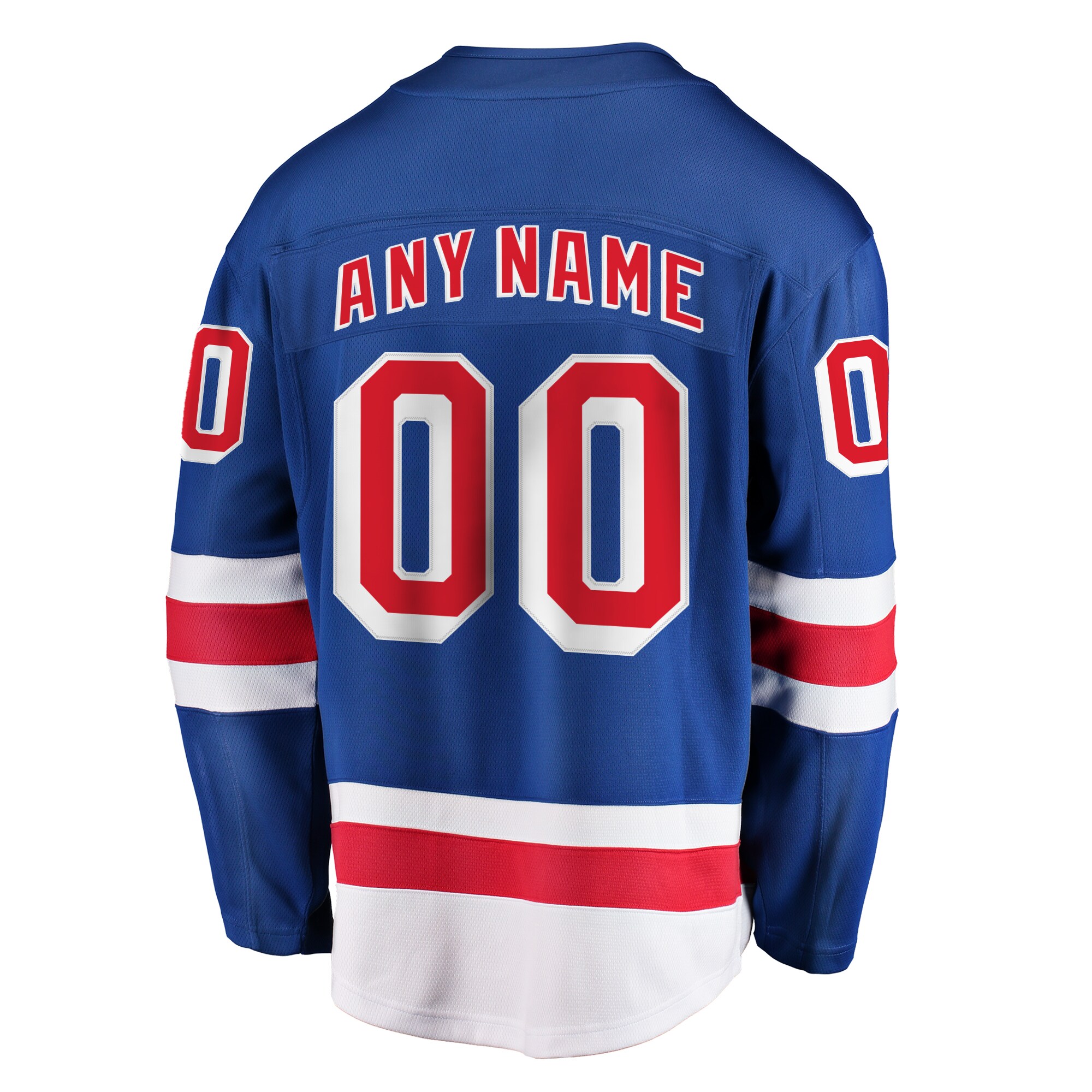 New York Rangers Fanatics Home Breakaway Custom Jersey – Blue