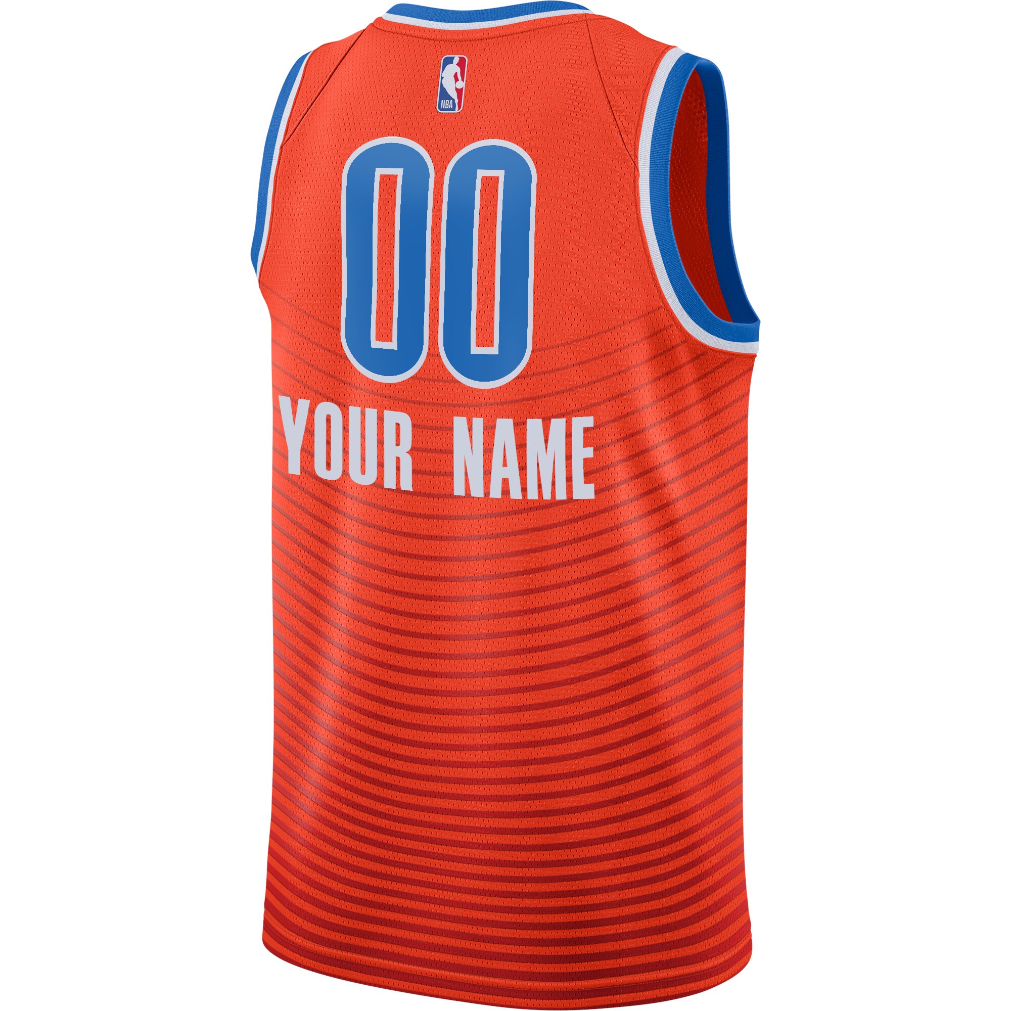 Oklahoma City Thunder Jordan Brand Swingman Custom Jersey – Statement Edition – Orange