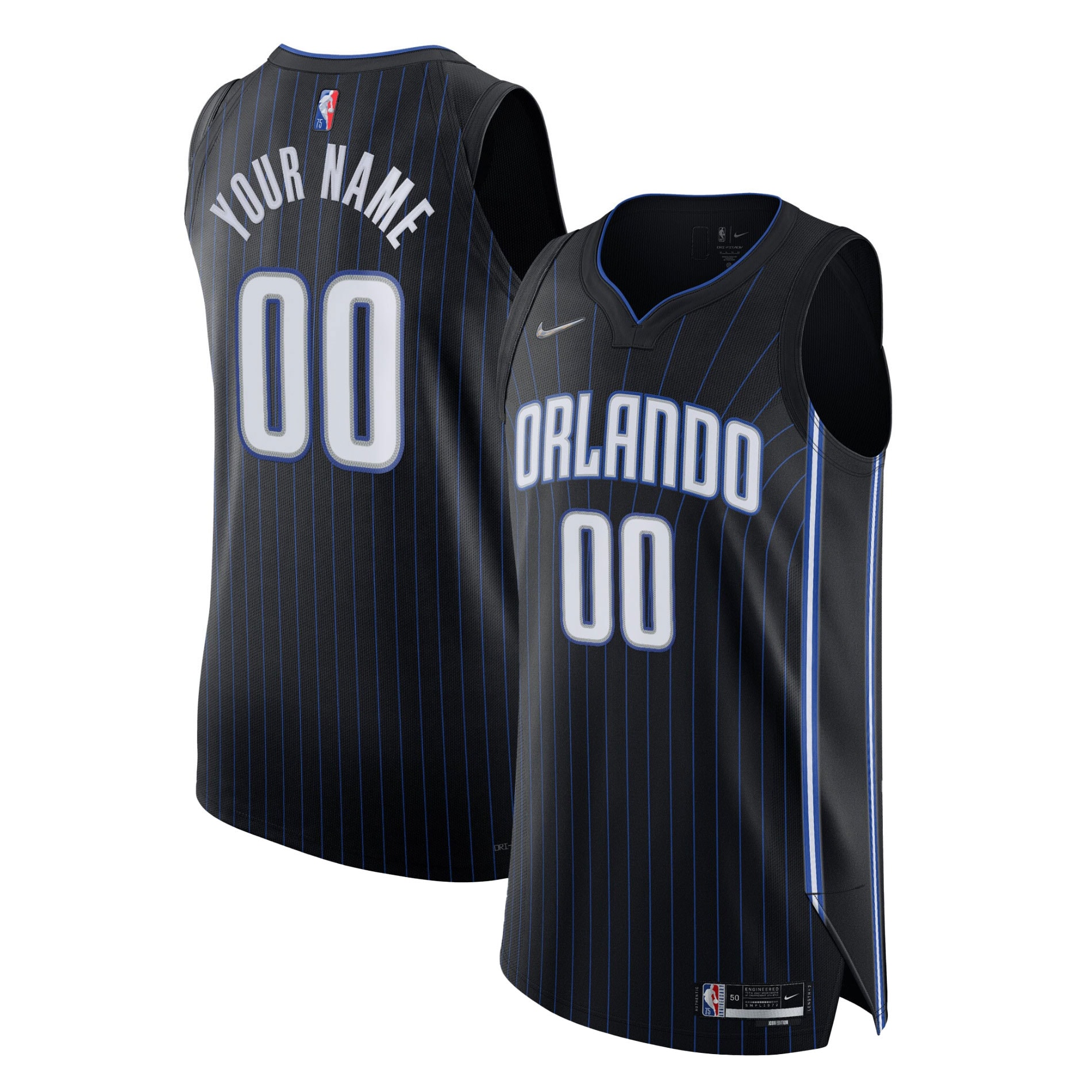 Orlando Magic 2021/22 Diamond Custom Jersey - Icon Edition - Black