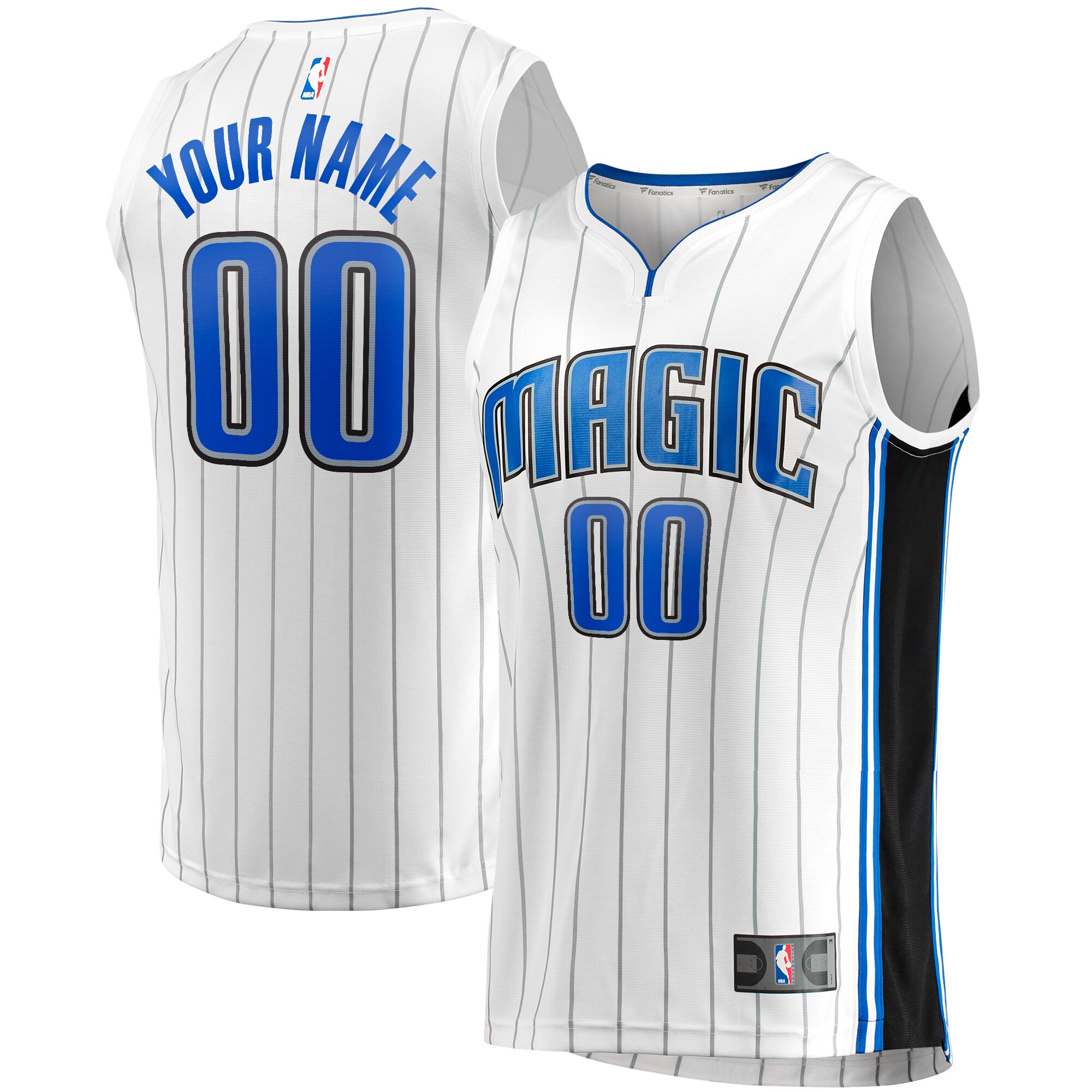 Orlando Magic Fanatics Fast Break Custom Jersey - Association Edition - White