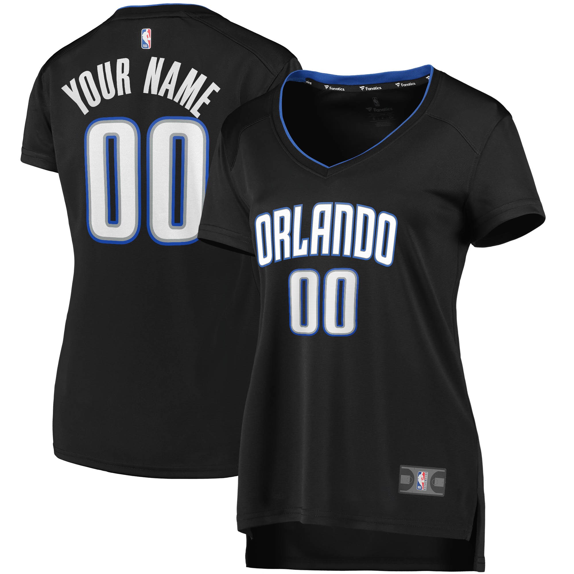 Orlando Magic Fanatics Women's Fast Break Custom Jersey Black - Icon Edition