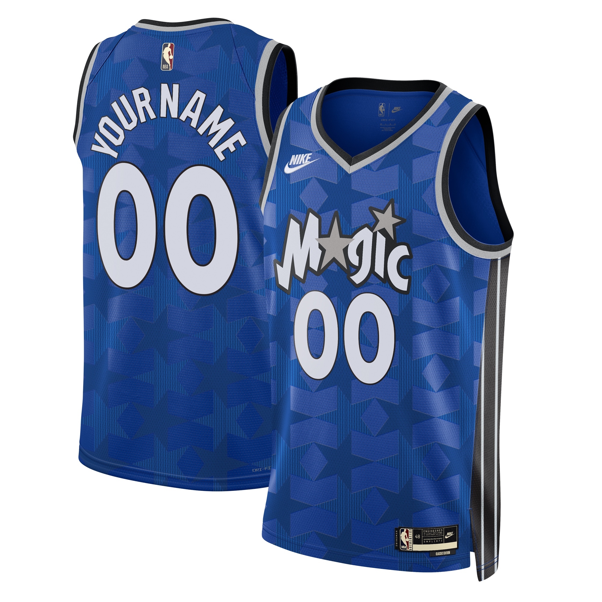Orlando Magic Unisex 2023/24 Swingman Custom Jersey  Classic Edition - Blue