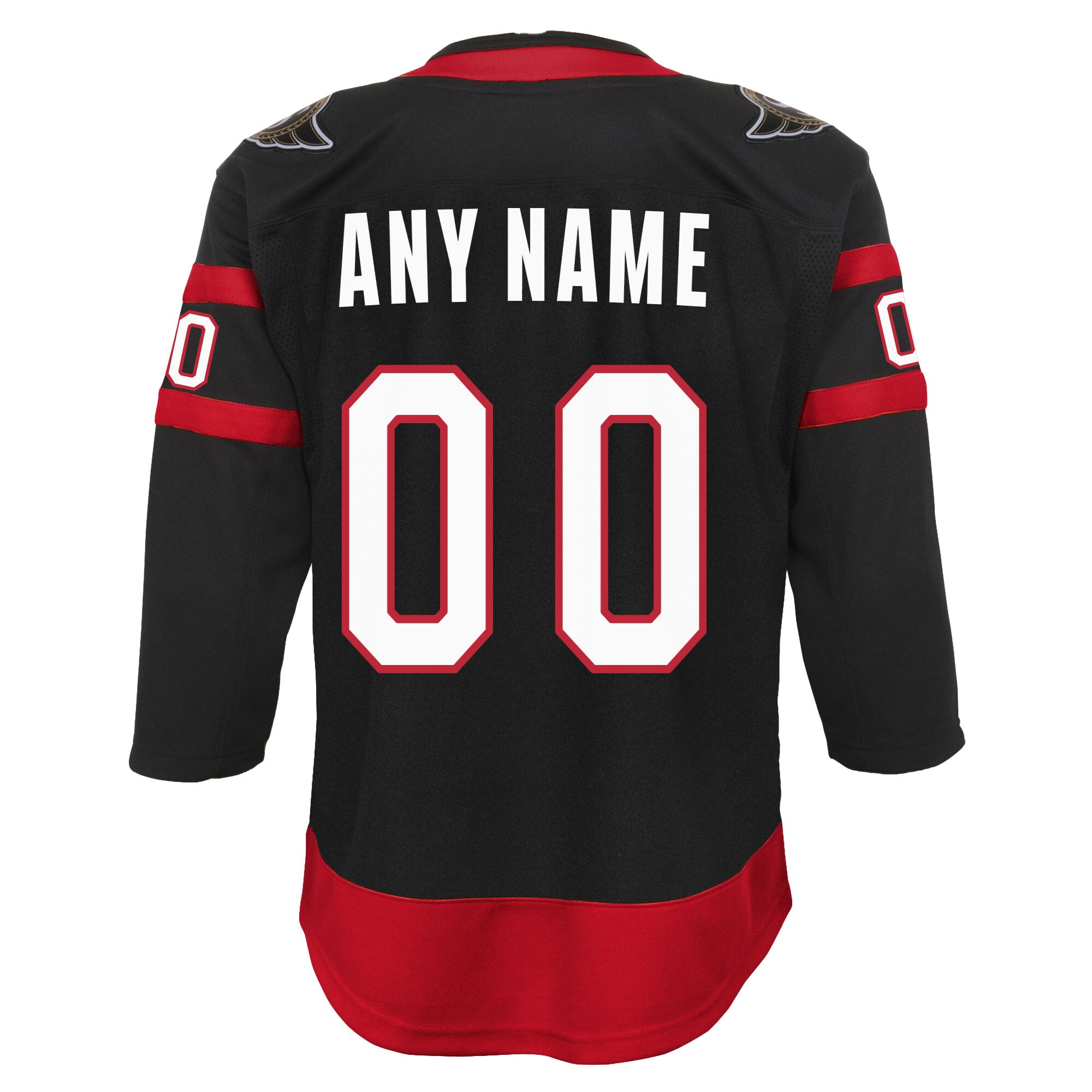 Ottawa Senators Youth Home Custom Premier Jersey – Black