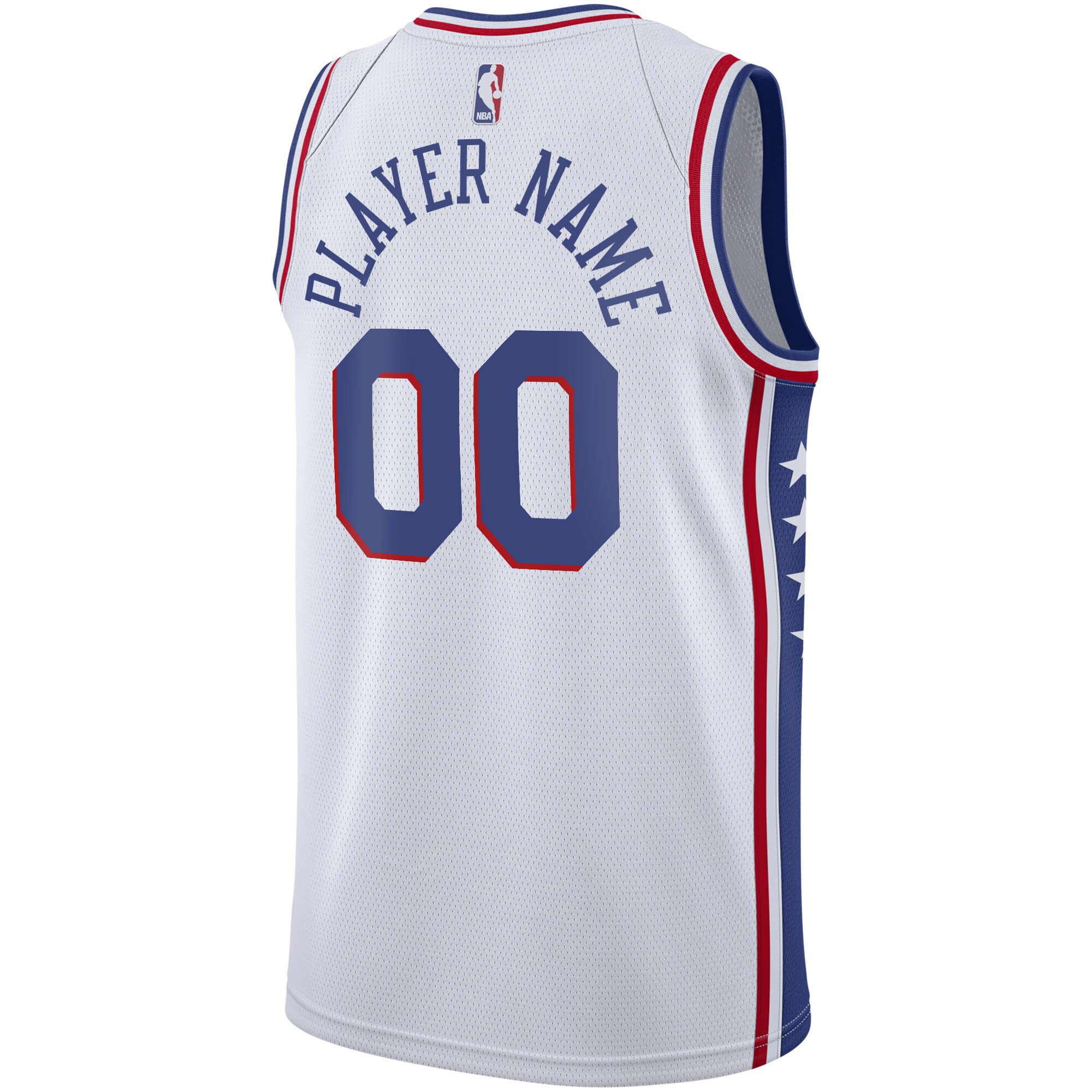 Philadelphia 76ers 2020/21 Swingman Custom Jersey – Association Edition – White