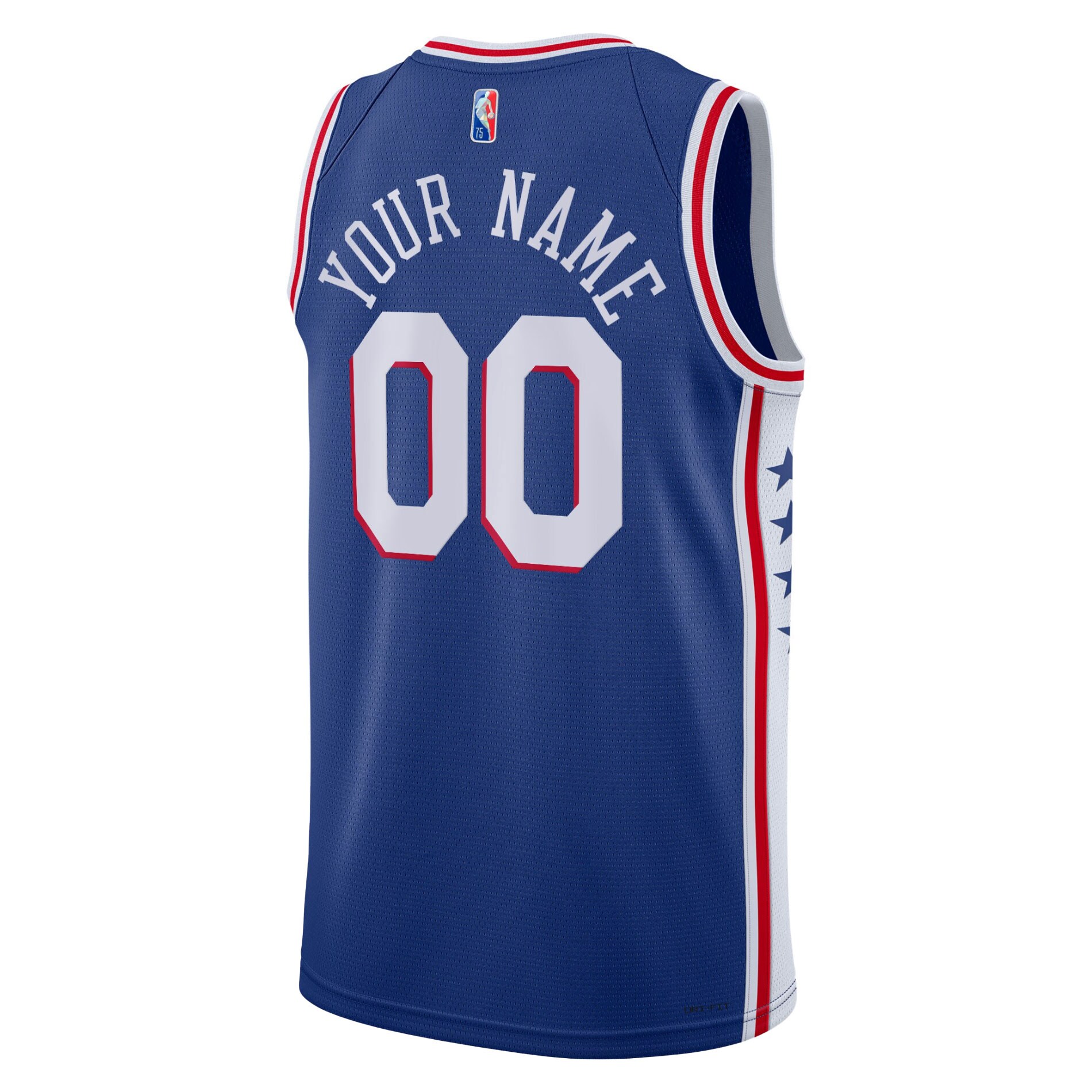 Philadelphia 76ers 2021/22 Diamond Swingman Custom Jersey – Icon Edition – Royal