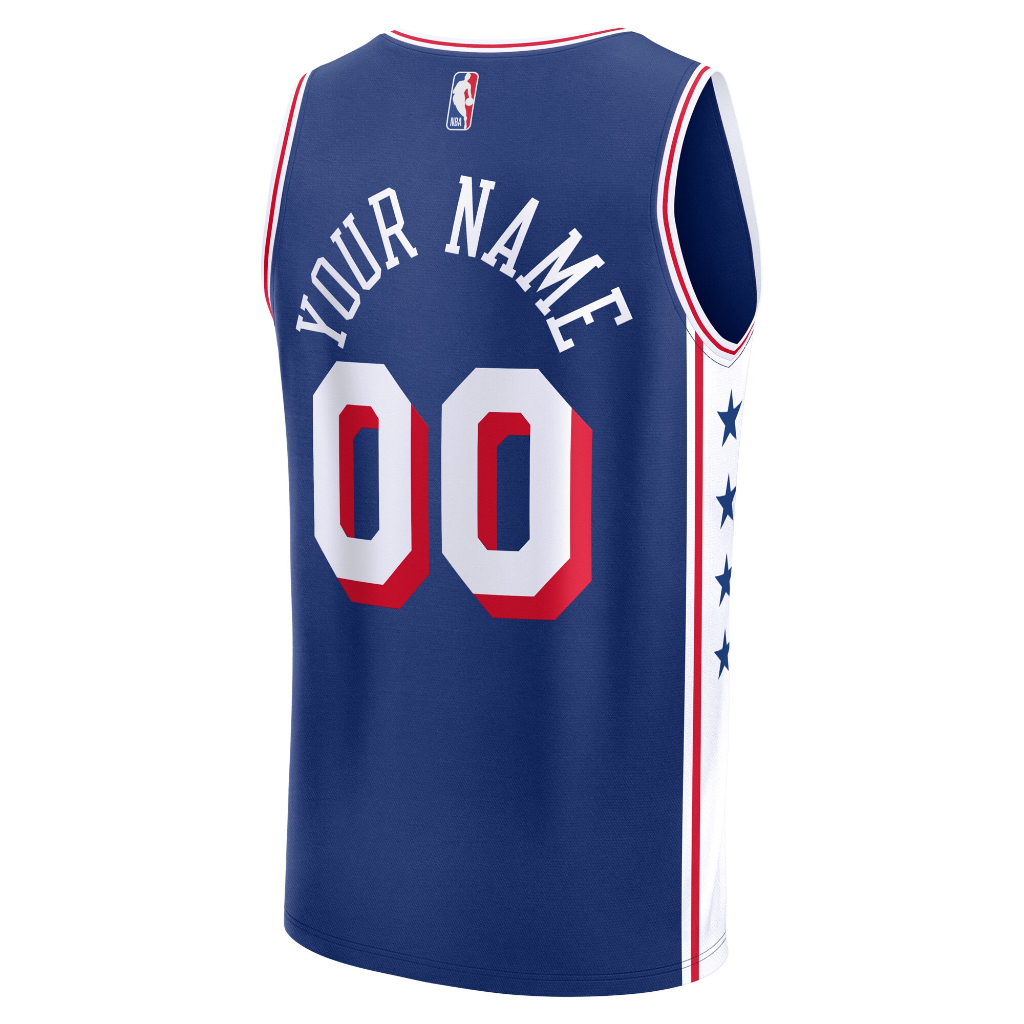 Philadelphia 76ers Fanatics Youth Custom Fast Break Jersey – Royal – Icon Edition