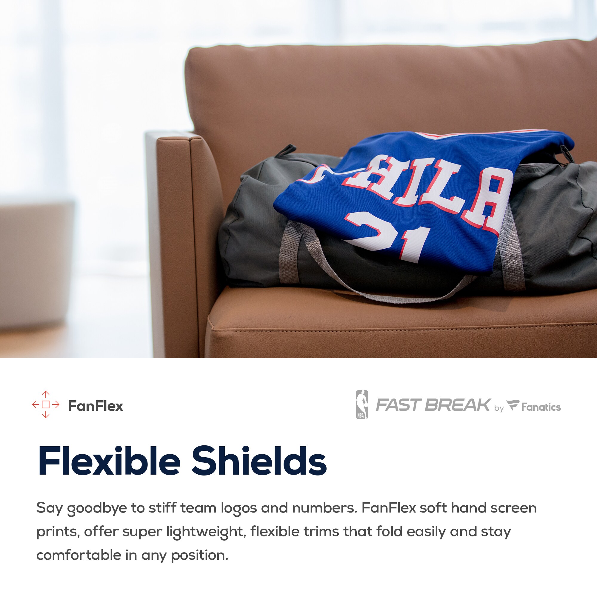 Philadelphia 76ers Fanatics Youth Fast Break Custom Jersey White – Association Edition
