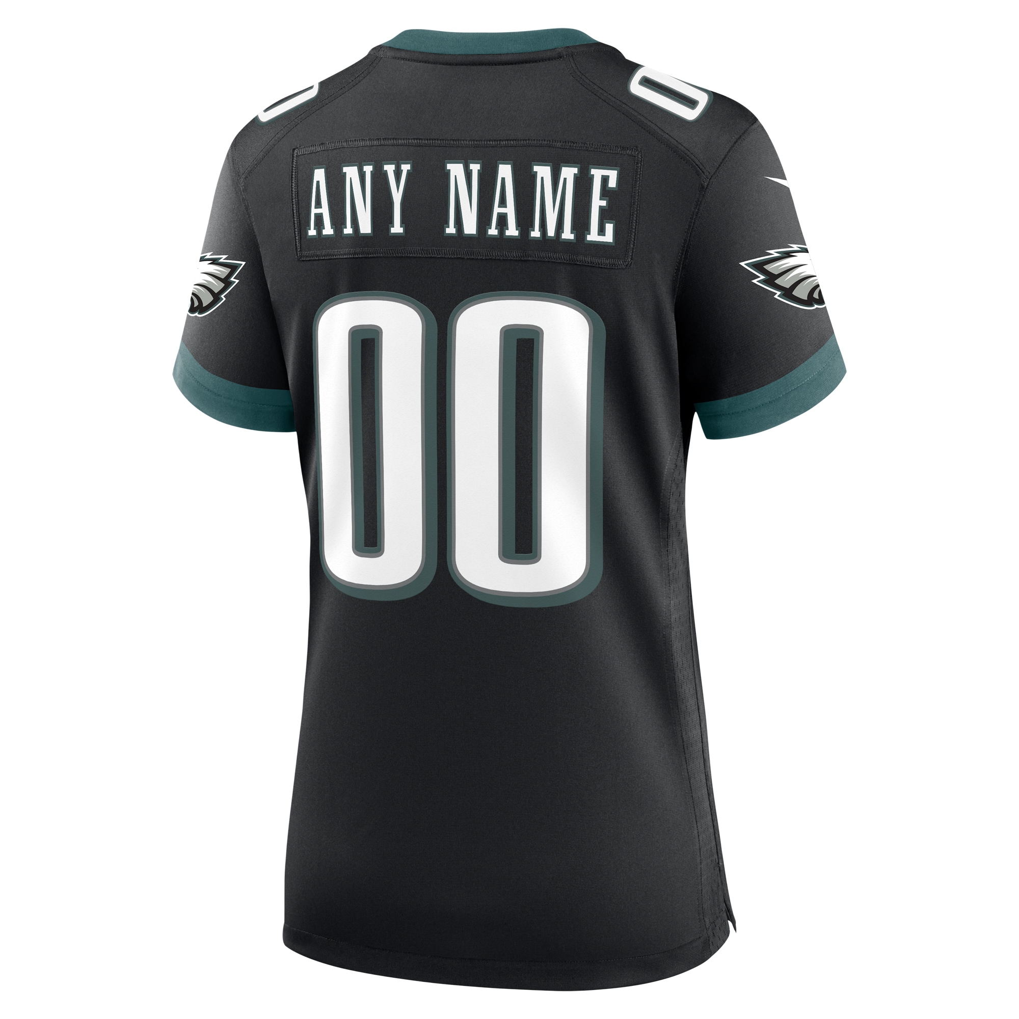 Philadelphia Eagles Women’s Alternate Custom Game Jersey – Black