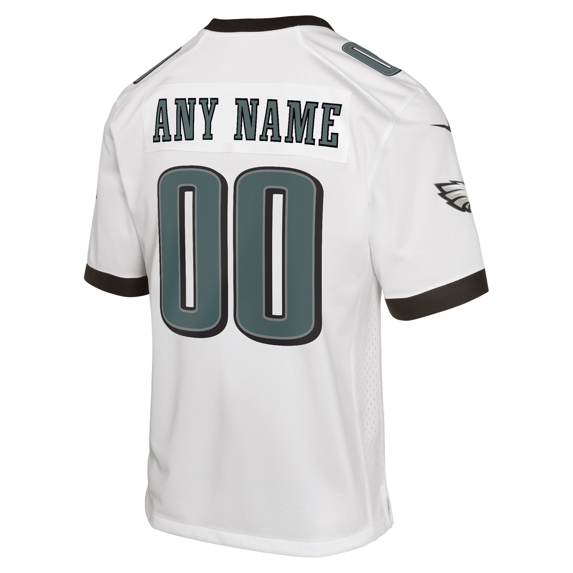 Philadelphia Eagles Youth Custom Game Jersey – White