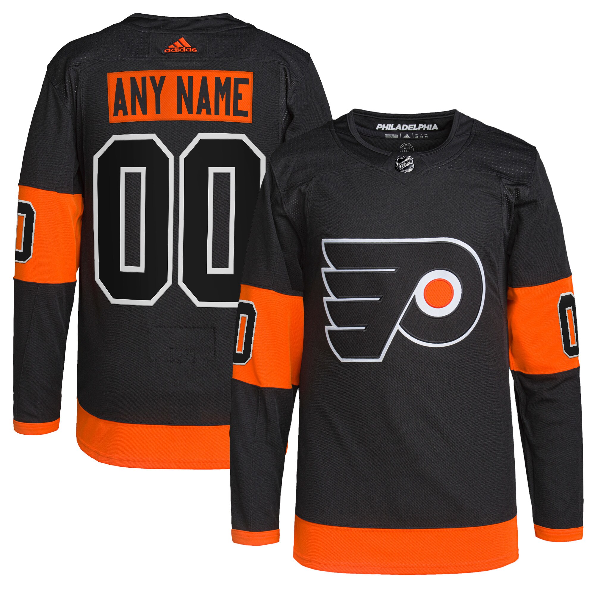 Philadelphia Flyers Alternate Primegreen Custom Jersey - Black