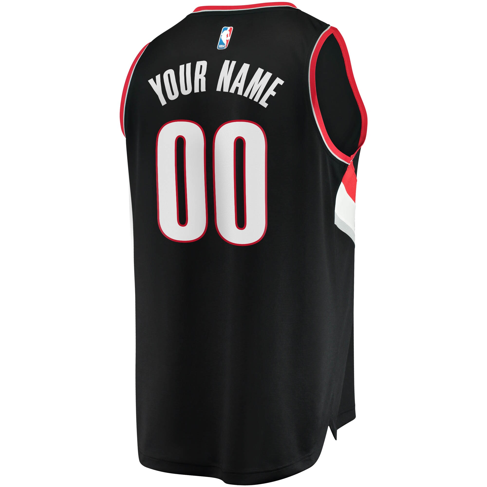 Portland Trail Blazers Fanatics Youth Fast Break Custom Jersey Black – Icon Edition