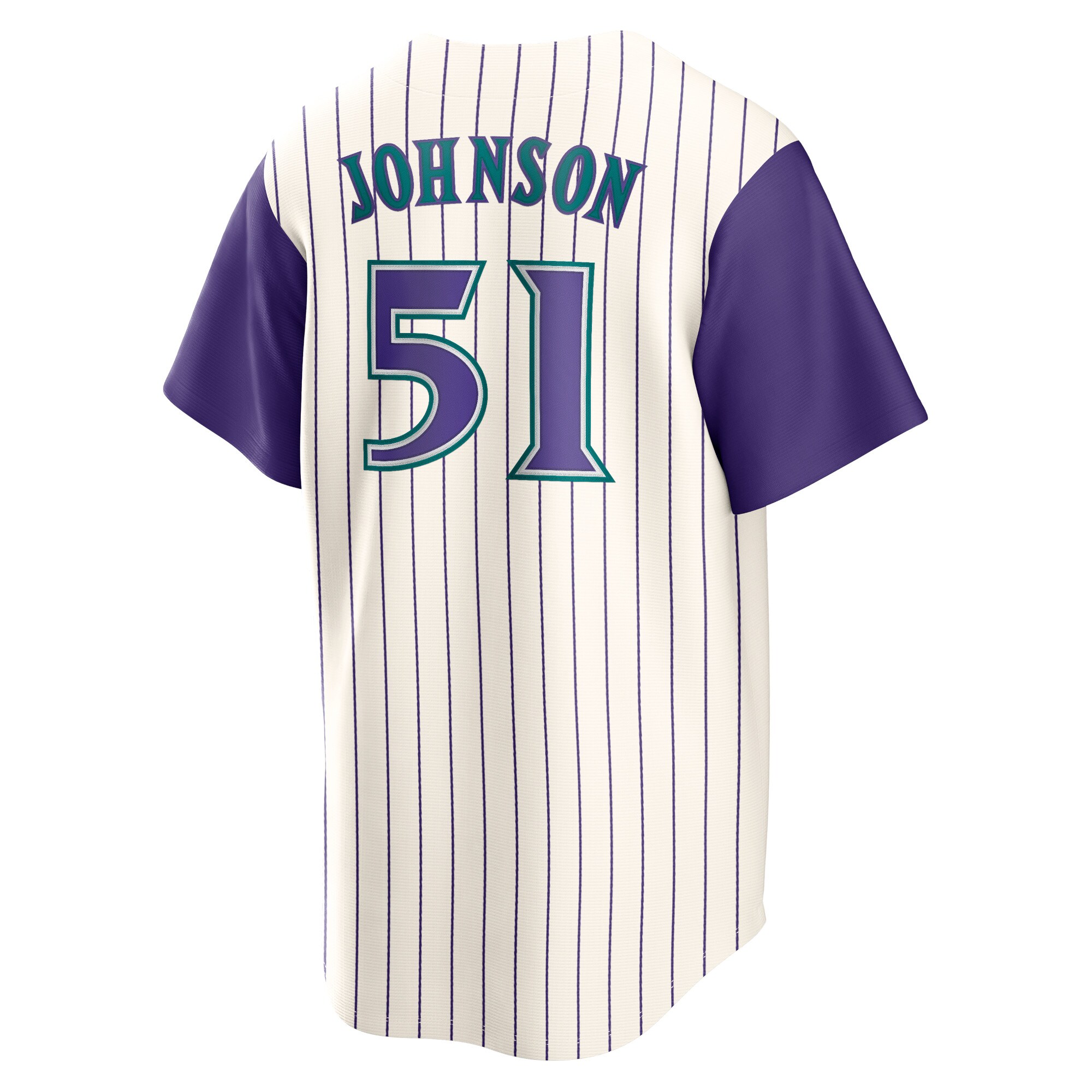 Randy Johnson Arizona Diamondbacks Alternate Cooperstown Collection Player Jersey – Cream/purple